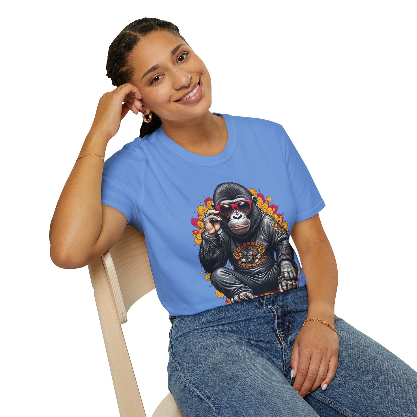 Animals Tees, Funny Animals Shirt, T Shirts with Funny Animals, T-Shirt with Gorilla, Monkey Tees
