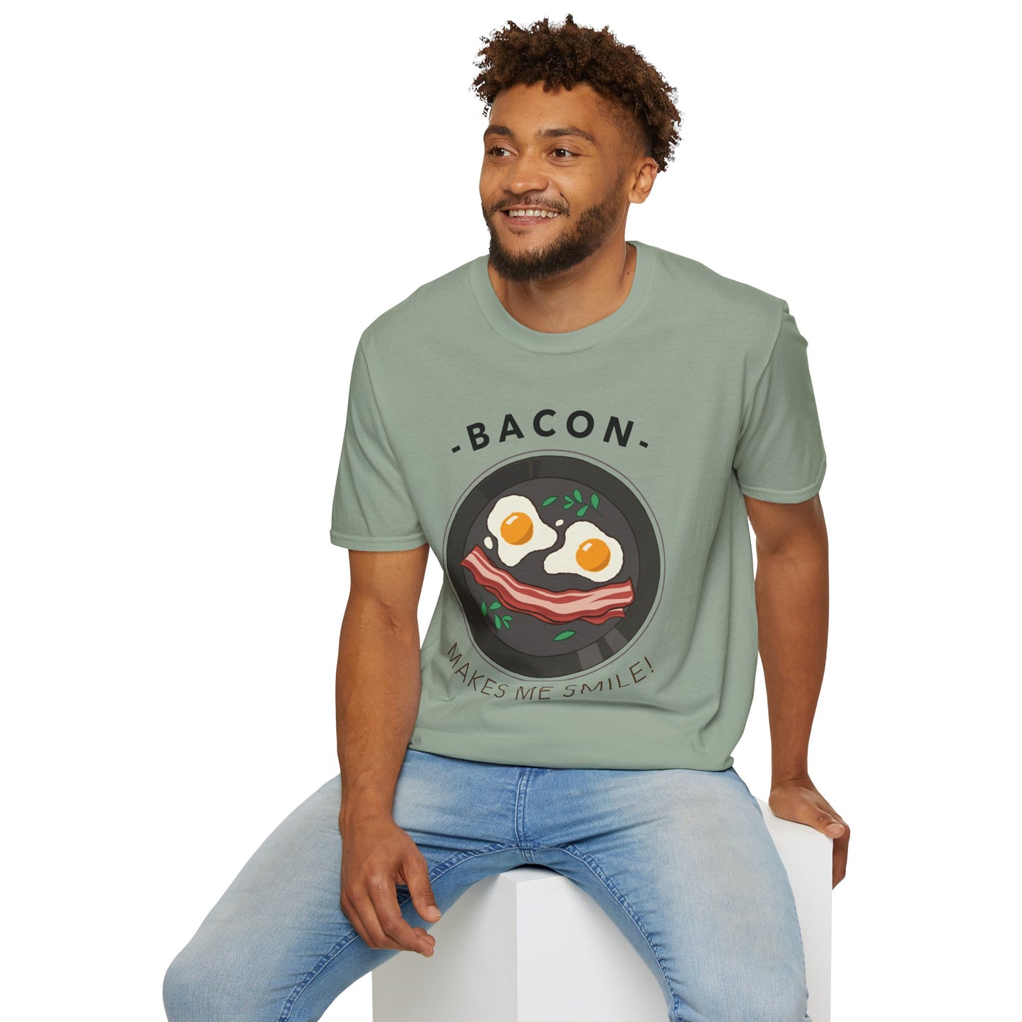 Food Tees, Funny Food T Shirts, Funny T Shirts, Bacon and Egg T Shirt, Egg and Bacon Shirt