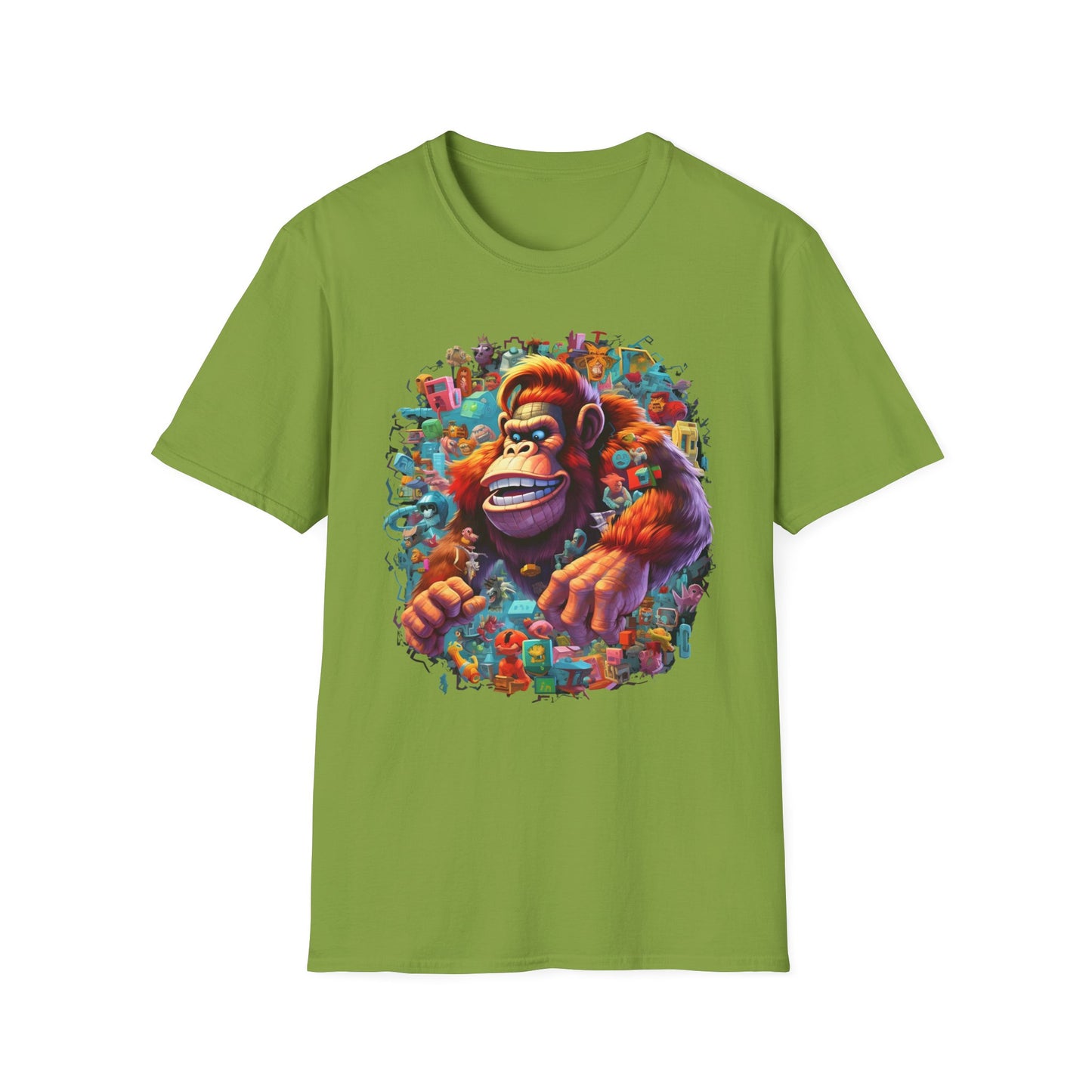 Animals Tees, Funny Animals Shirt, T Shirts with Funny Animals, T-Shirt with Gorilla, Monkey Tees