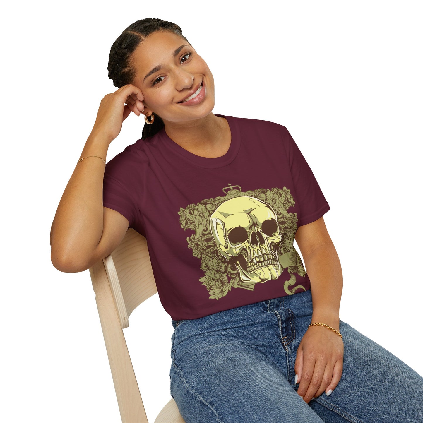 Skull T Shirt, Skull Design Shirt, Skull Art Tee Shirt, T-shirt with Skull 2