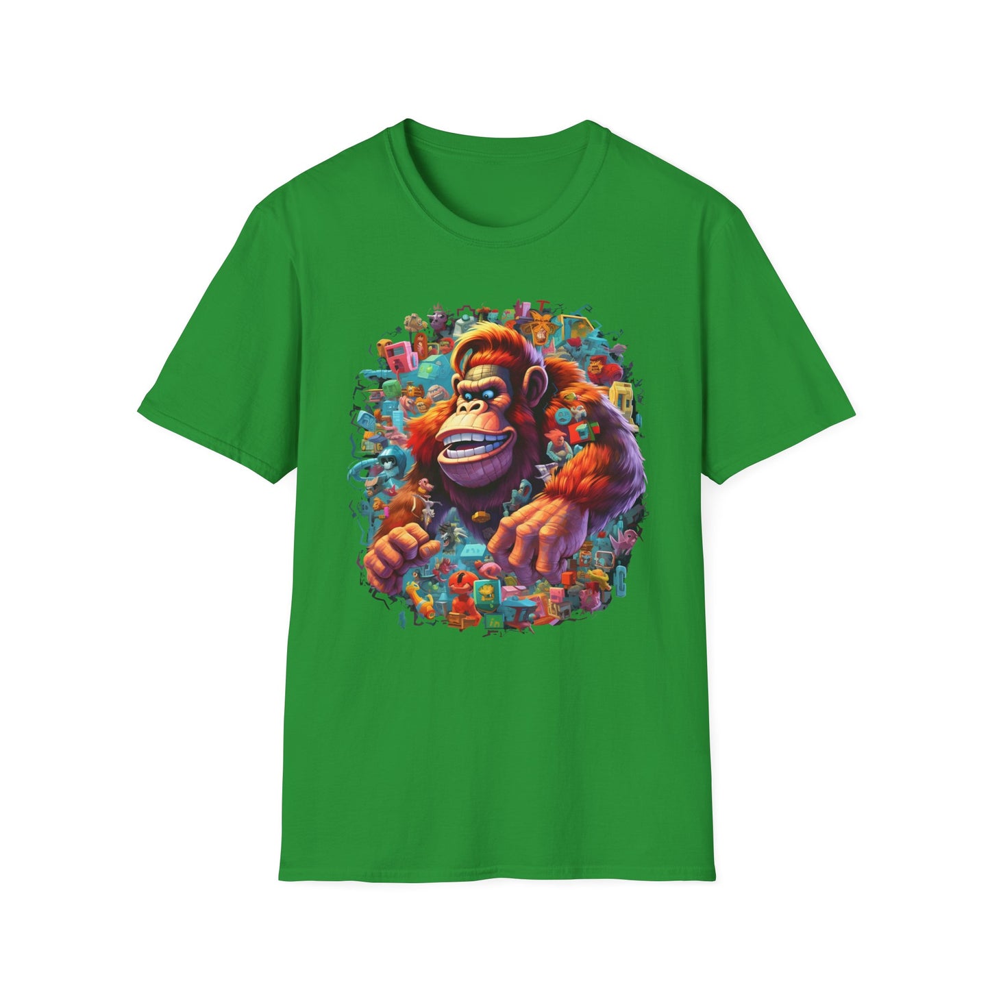 Animals Tees, Funny Animals Shirt, T Shirts with Funny Animals, T-Shirt with Gorilla, Monkey Tees