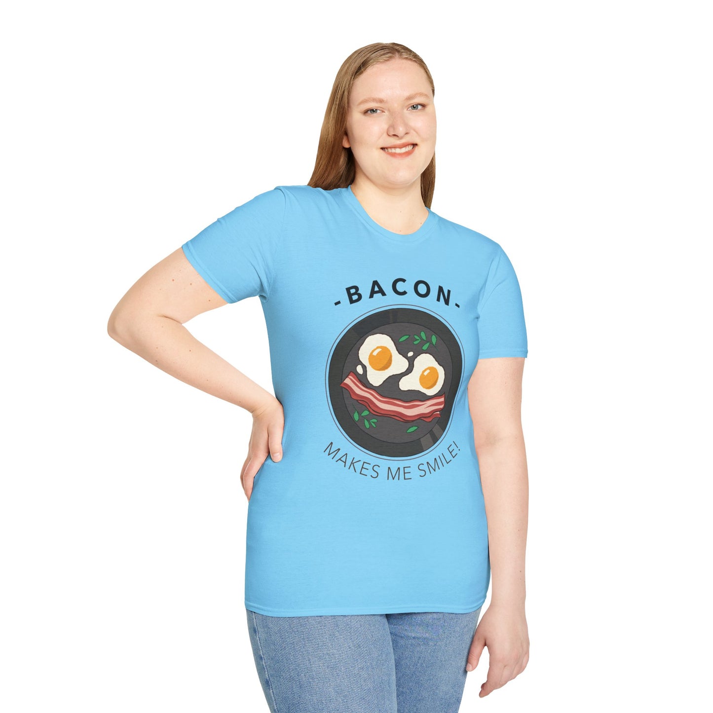 Food Tees, Funny Food T Shirts, Funny T Shirts, Bacon and Egg T Shirt, Egg and Bacon Shirt