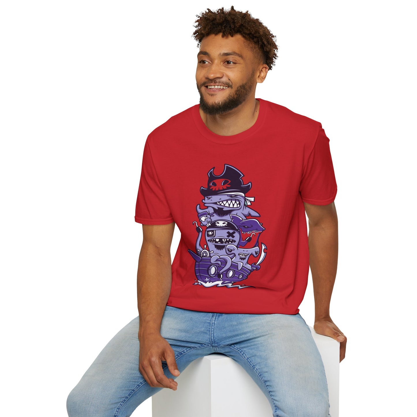 Cartoon T Shirt Animation Tee Unisex Softstyle 64000 100 Percent Ring Spun Cotton Funny Graphic Tee