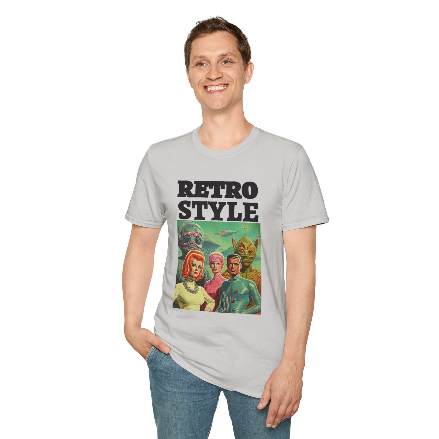Retro T Shirt, Retro Design Shirt, Retro Art Tee Shirt, T-shirt with Retro Style