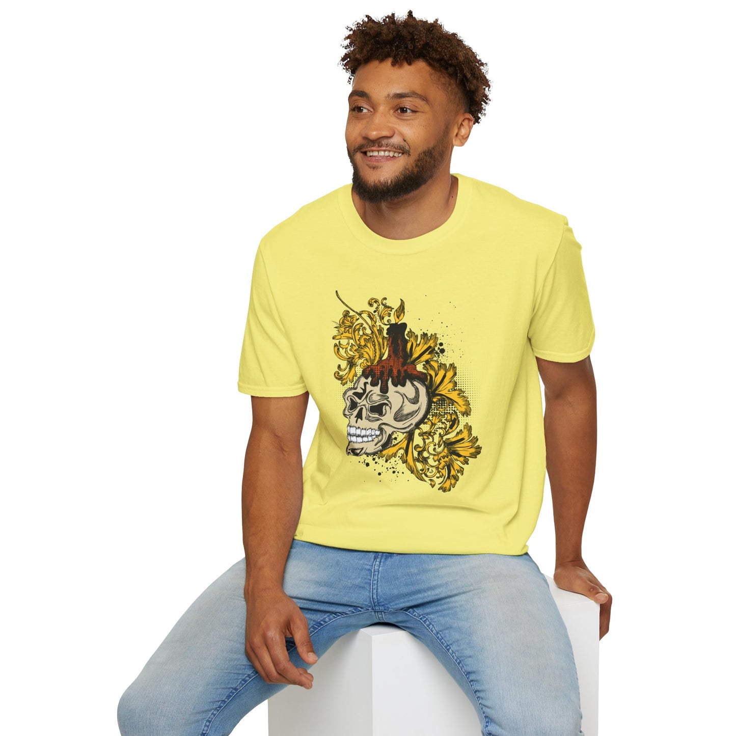 Skull T Shirt, Skull Design Shirt, Skull Art Tee Shirt, T-shirt with Skull 1