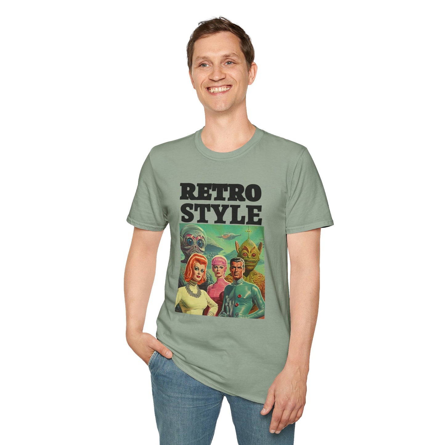 Retro T Shirt, Retro Design Shirt, Retro Art Tee Shirt, T-shirt with Retro Style