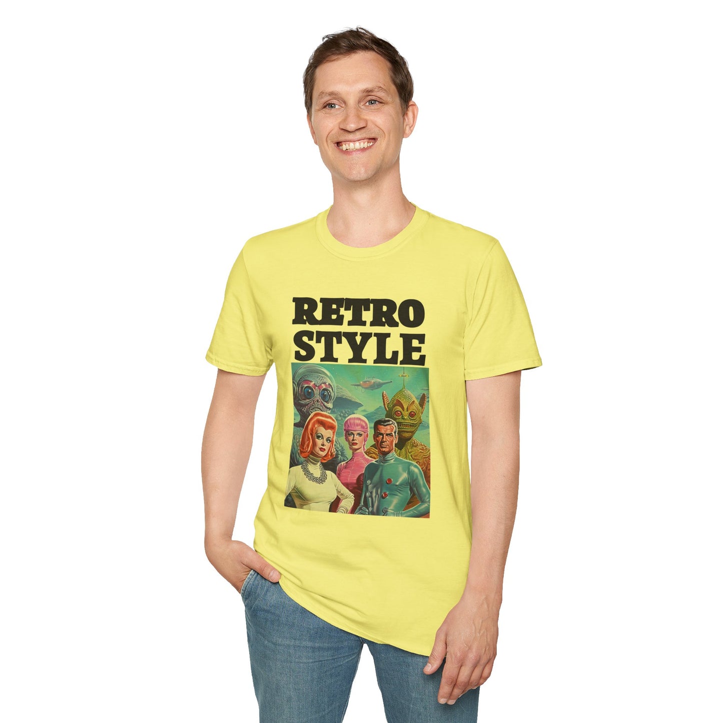 Retro T Shirt, Retro Design Shirt, Retro Art Tee Shirt, T-shirt with Retro Style