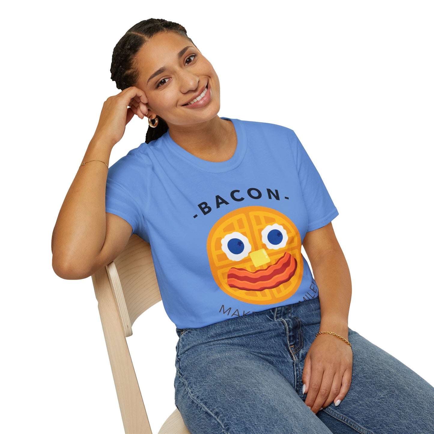 Food Tees, Funny Food T Shirts, Funny T Shirts, Bacon and Egg T Shirt, Egg and Bacon Shirt