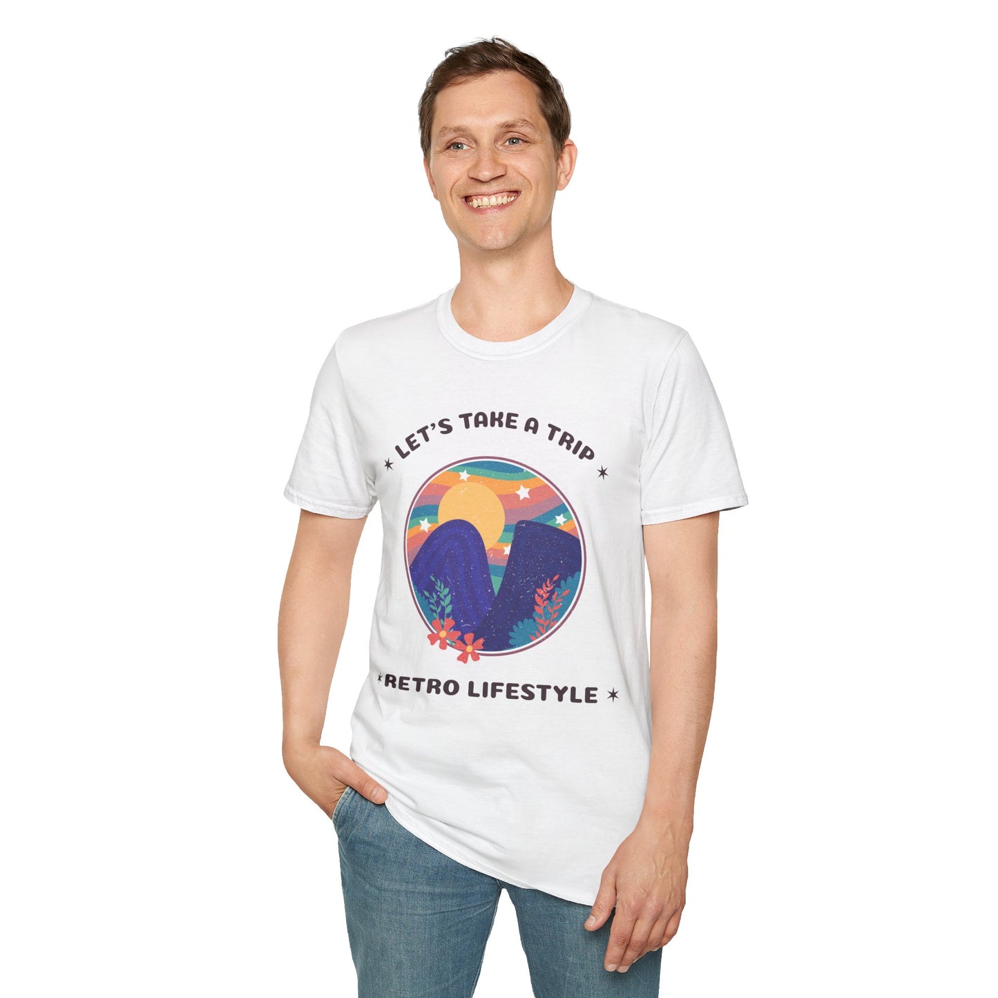 Retro T Shirt, Retro Design Shirt, Retro Art Tee Shirt, T-shirt with Retro Style