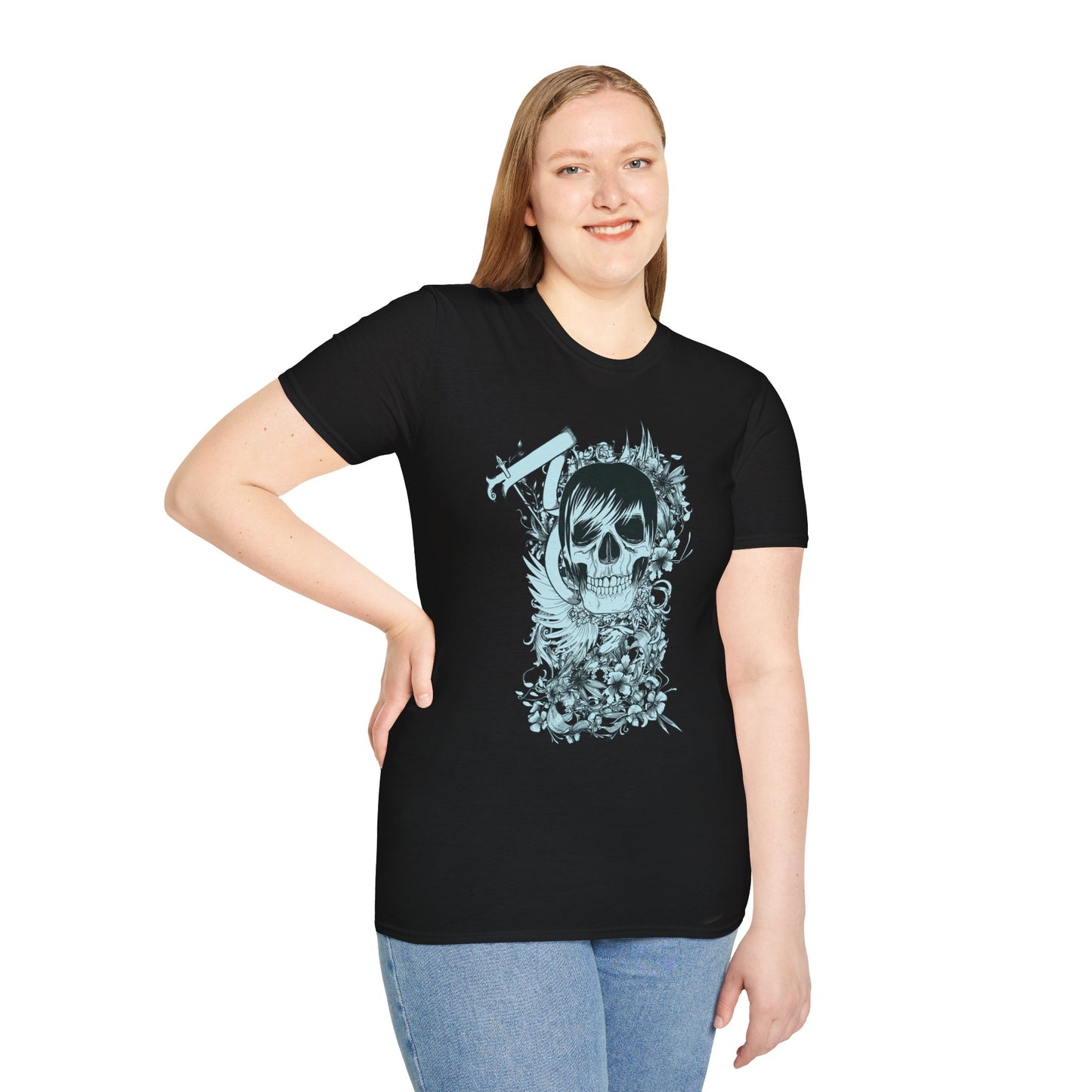 Skull T Shirt, Skull Design Shirt, Skull Art Tee Shirt, T-shirt with Skull 5