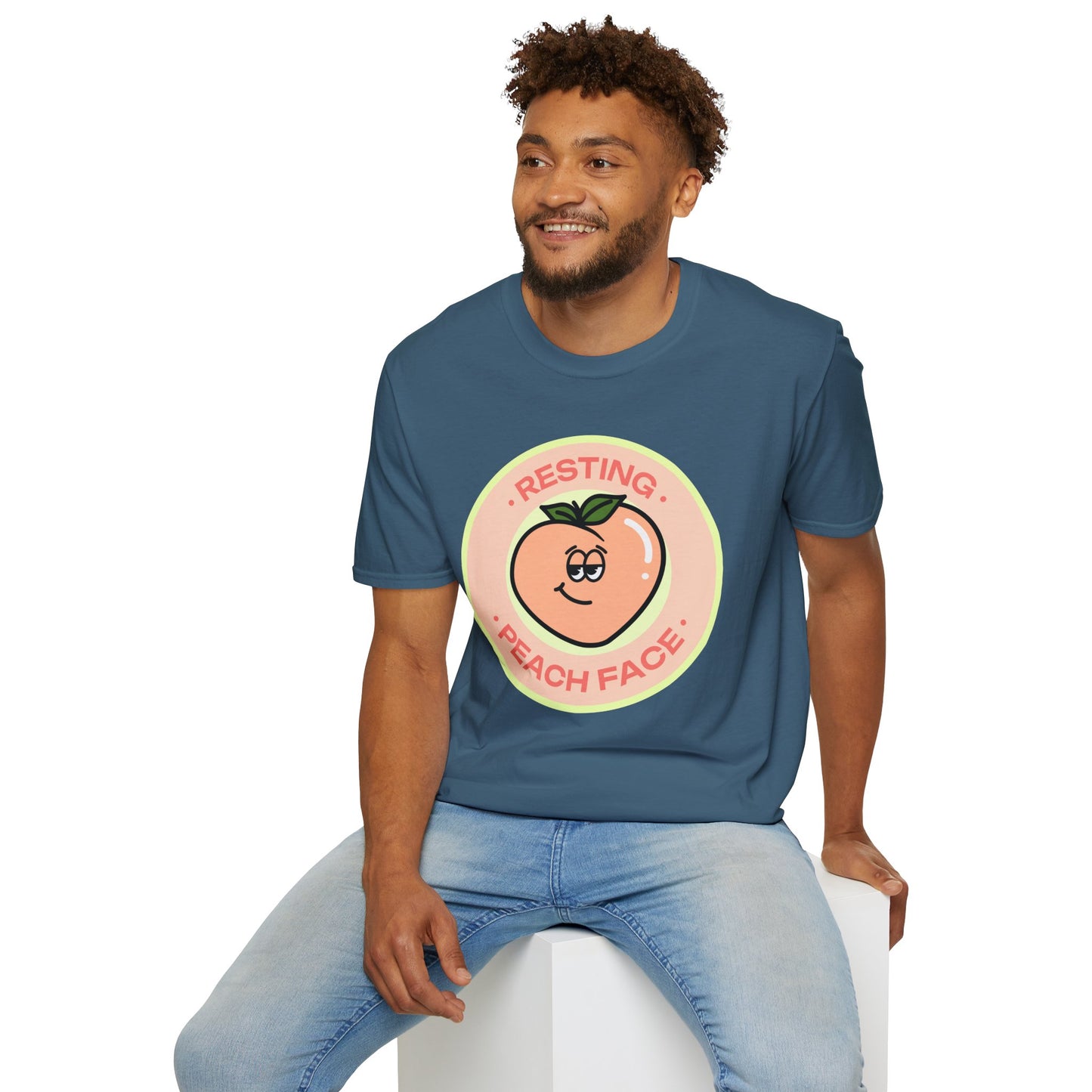 Food Tees, Funny Food T Shirts, Funny T Shirts, Shirt with Fruits, Shirt with Peach