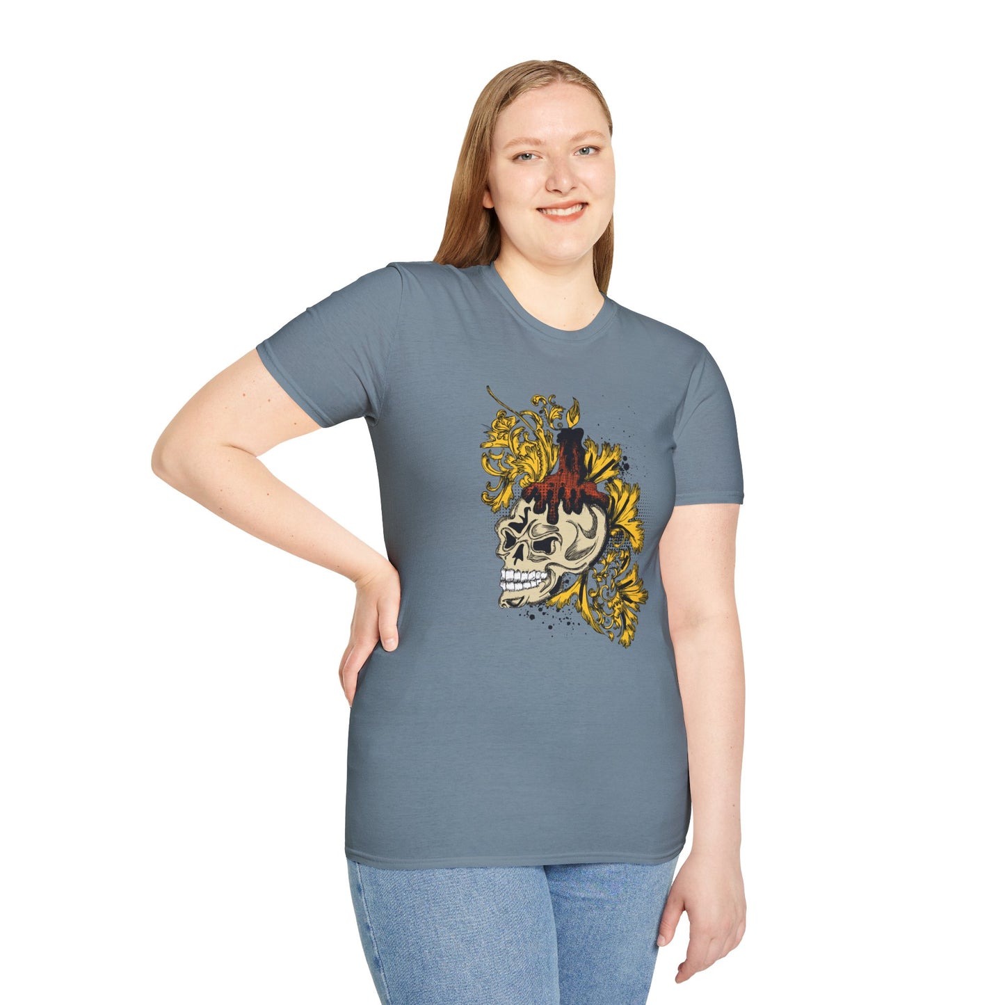 Skull T Shirt, Skull Design Shirt, Skull Art Tee Shirt, T-shirt with Skull 1