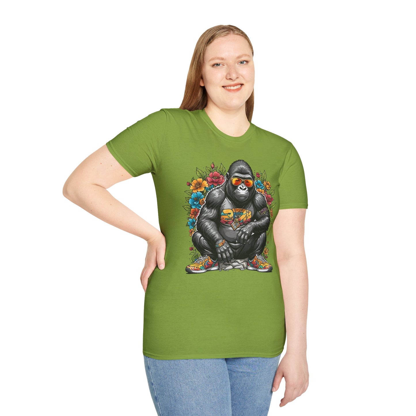 Animals Tees, Funny Animals Shirt, T Shirts with Funny Animals, T-Shirt with Gorilla, Monkey Tees