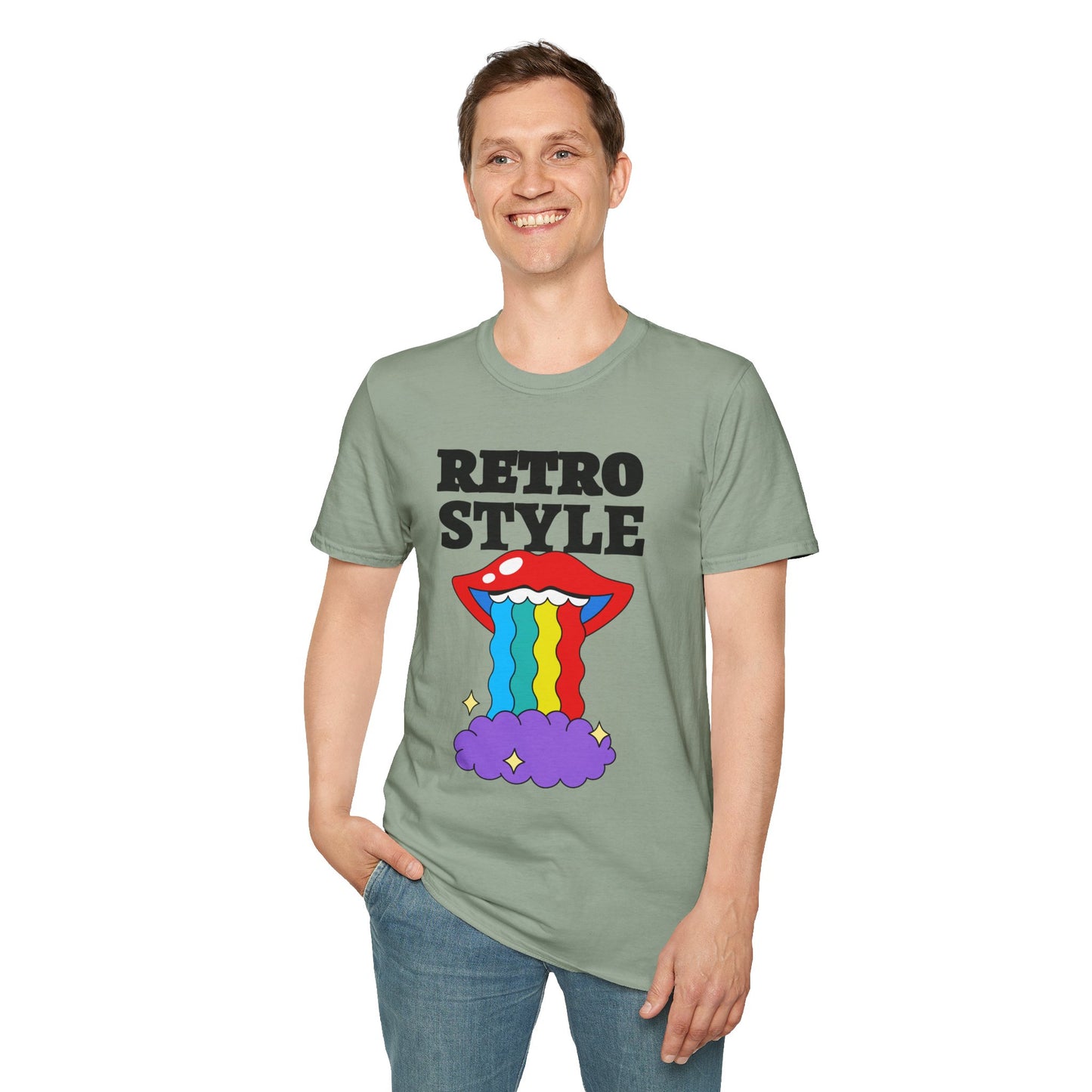 Retro T Shirt, Retro Design Shirt, Retro Art Tee Shirt, T-shirt with Retro Style