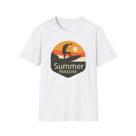 Summer T-Shirt, Summer Design Shirts, Art Tee Shirt with Summer Design - 4