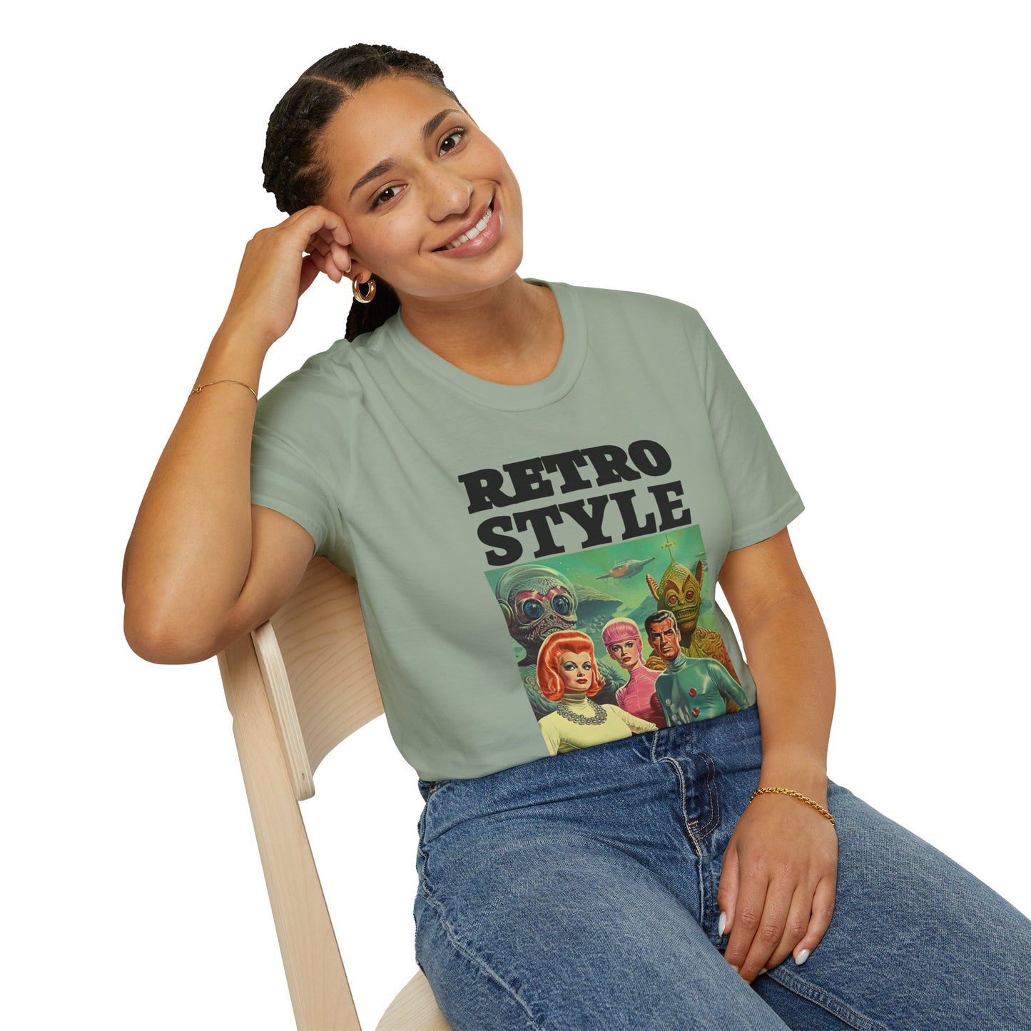 Retro T Shirt, Retro Design Shirt, Retro Art Tee Shirt, T-shirt with Retro Style