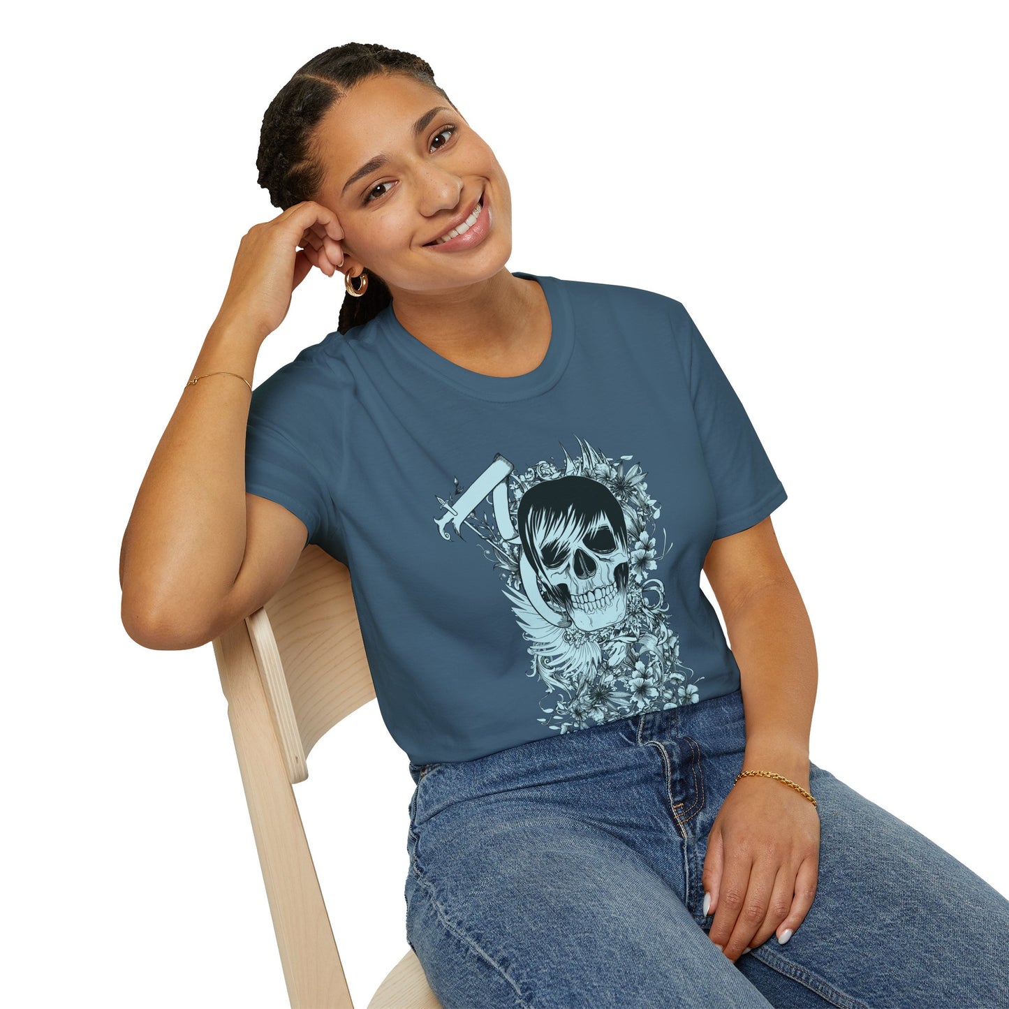 Skull T Shirt, Skull Design Shirt, Skull Art Tee Shirt, T-shirt with Skull 5