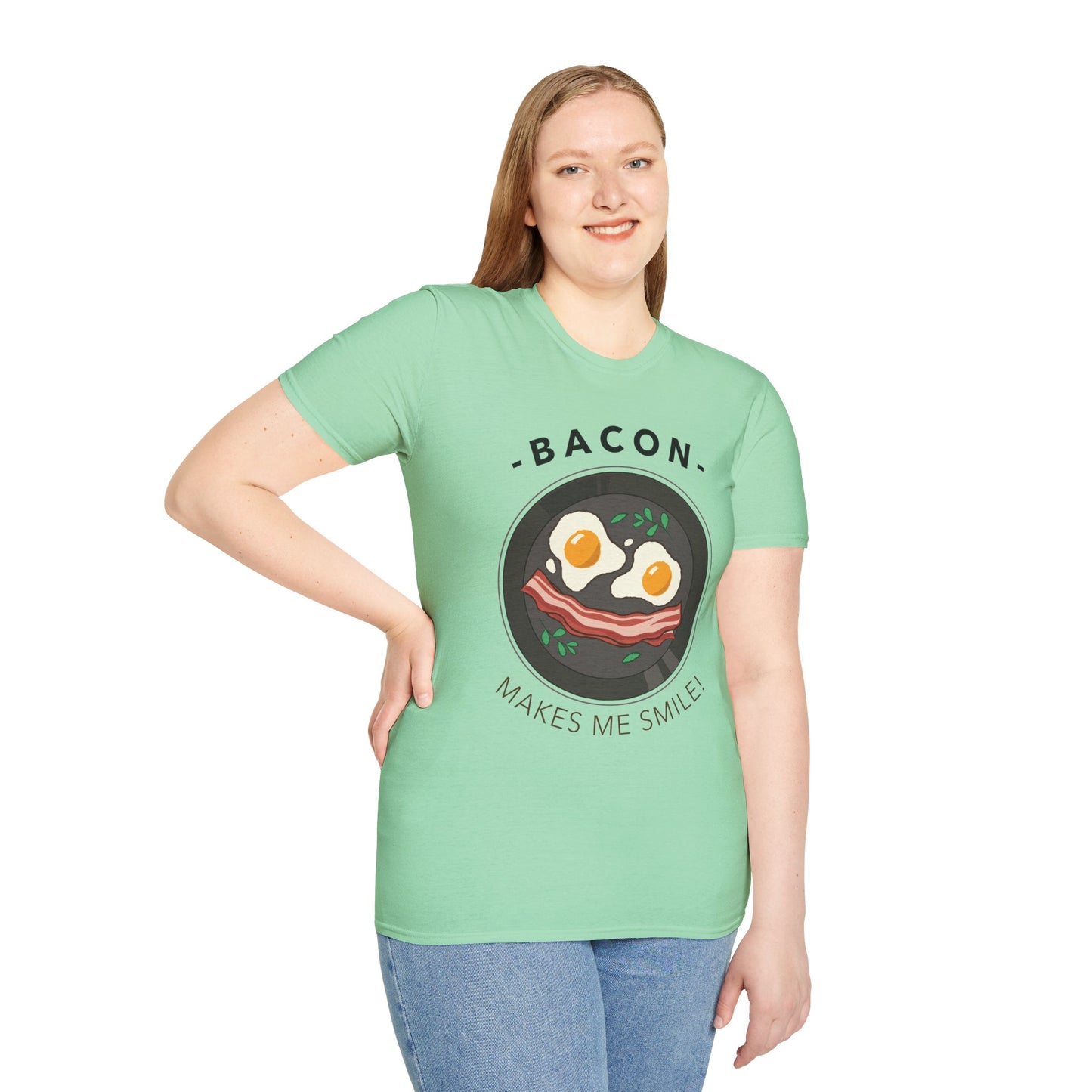 Food Tees, Funny Food T Shirts, Funny T Shirts, Bacon and Egg T Shirt, Egg and Bacon Shirt