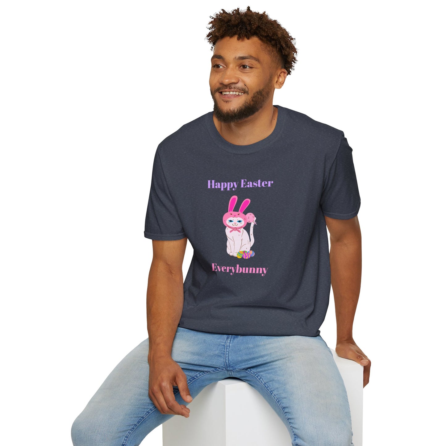 Easter Bunny T-Shirt, Tee Shirt with Easter Signature, T Shirt with Easter Prints, Tee Shirt with Easter Design - 11