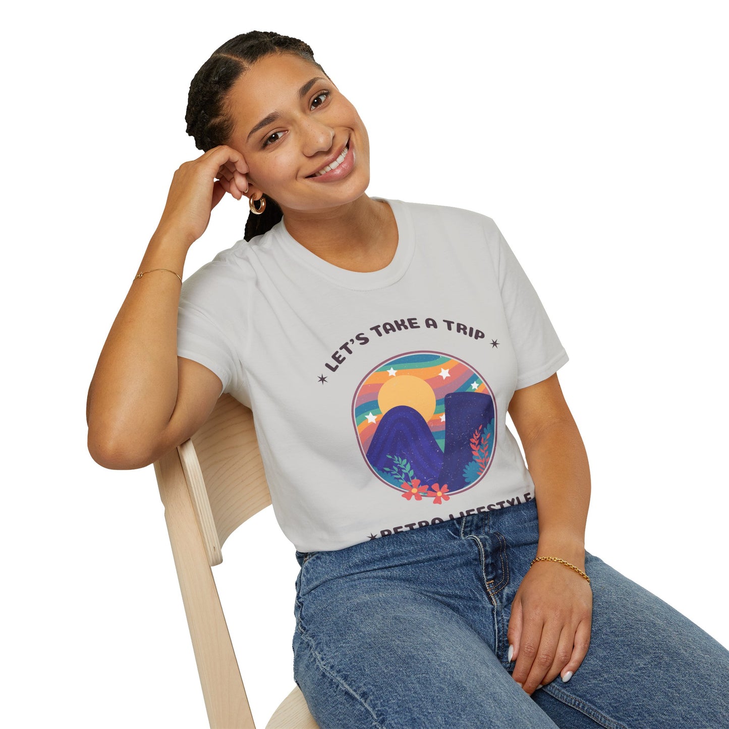 Retro T Shirt, Retro Design Shirt, Retro Art Tee Shirt, T-shirt with Retro Style