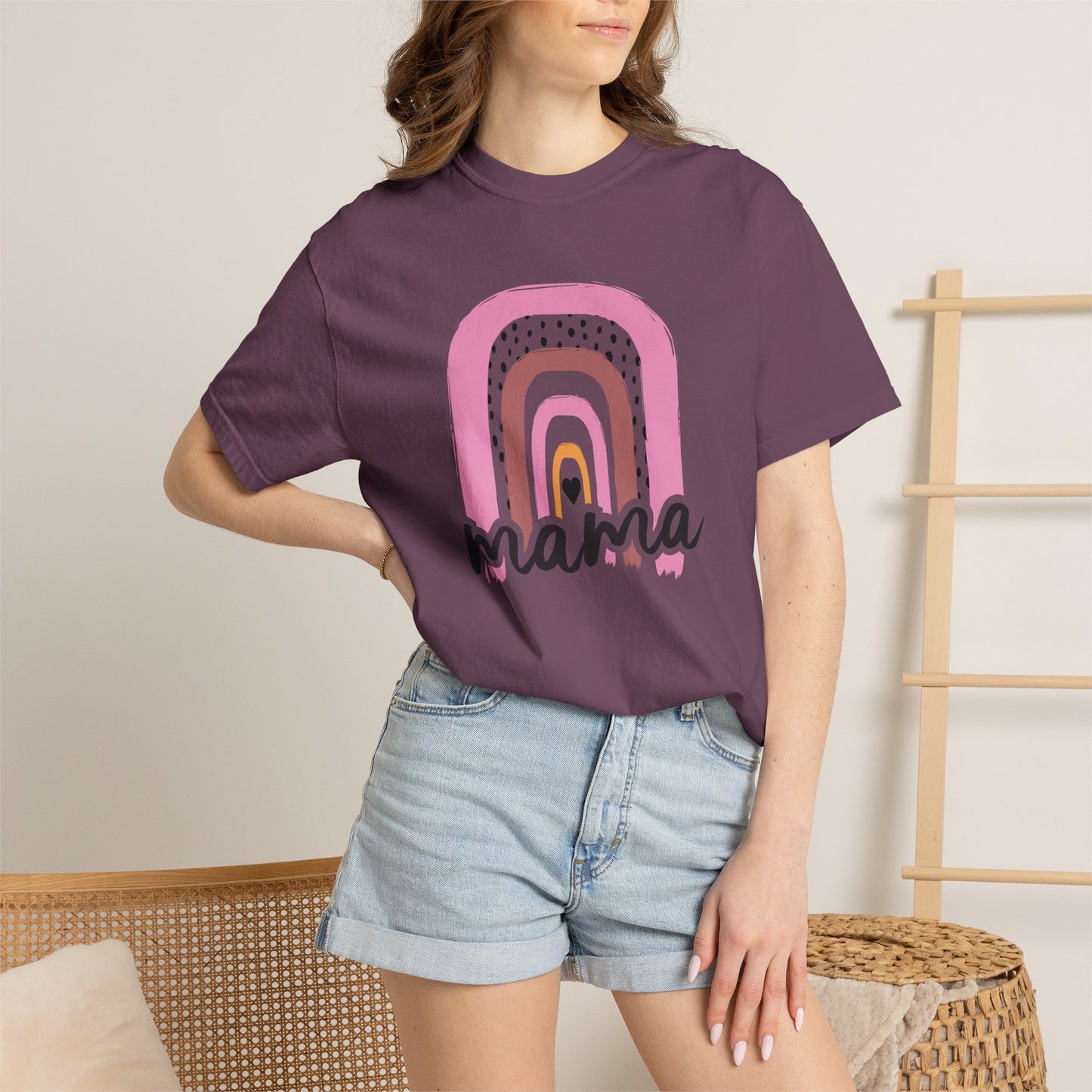 Mom T-shirt Mother's Day Mama Tee Unisex Comfort Colors Garment-Dyed Cotton h24