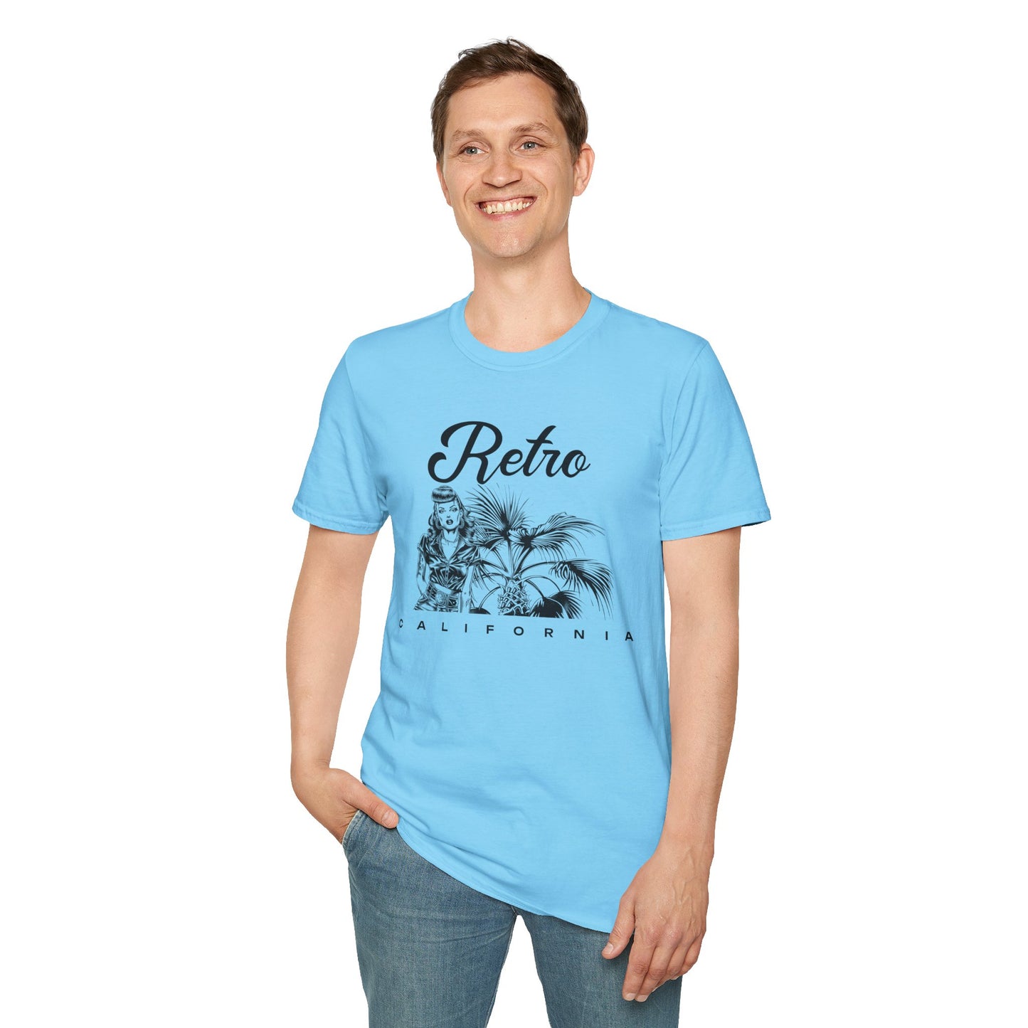 Retro T Shirt, Retro Design Shirt, Retro Art Tee Shirt, T-shirt with Retro Style