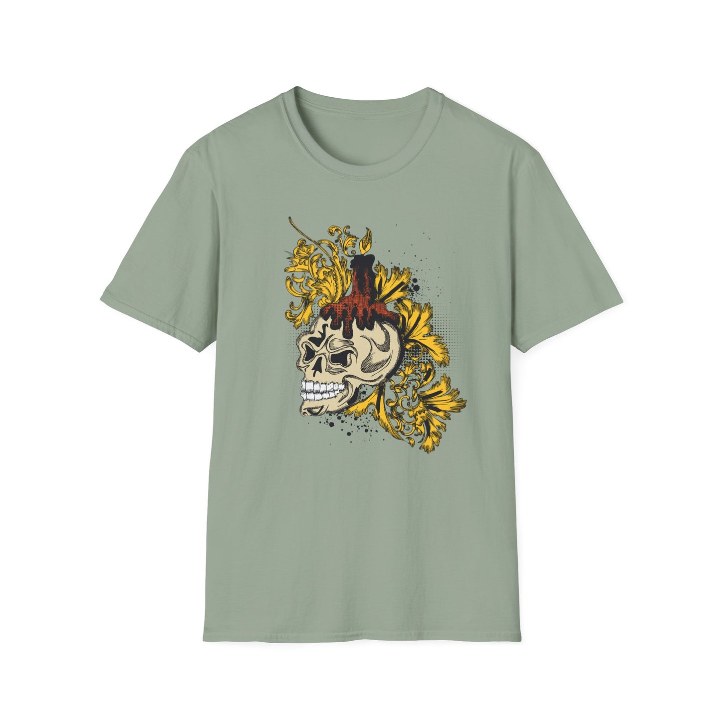 Skull T Shirt, Skull Design Shirt, Skull Art Tee Shirt, T-shirt with Skull 1