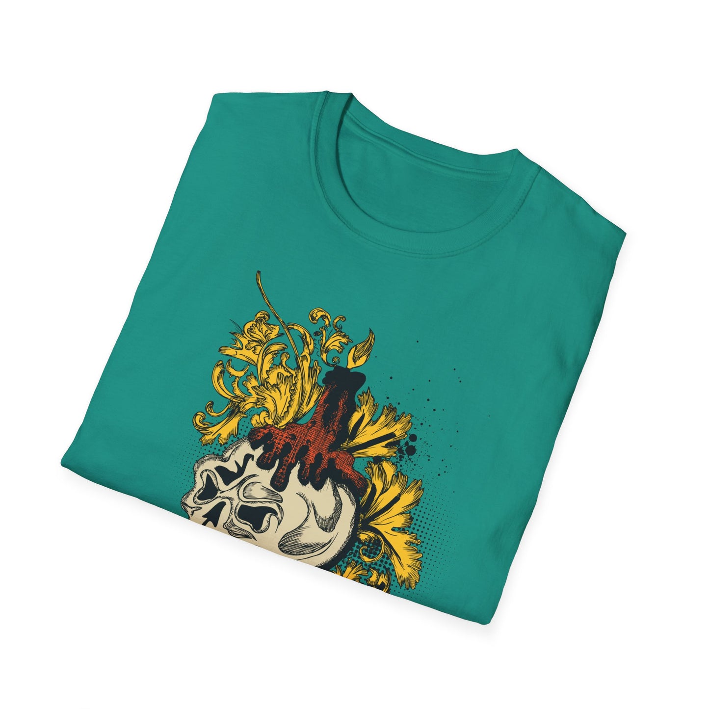 Skull T Shirt, Skull Design Shirt, Skull Art Tee Shirt, T-shirt with Skull 1