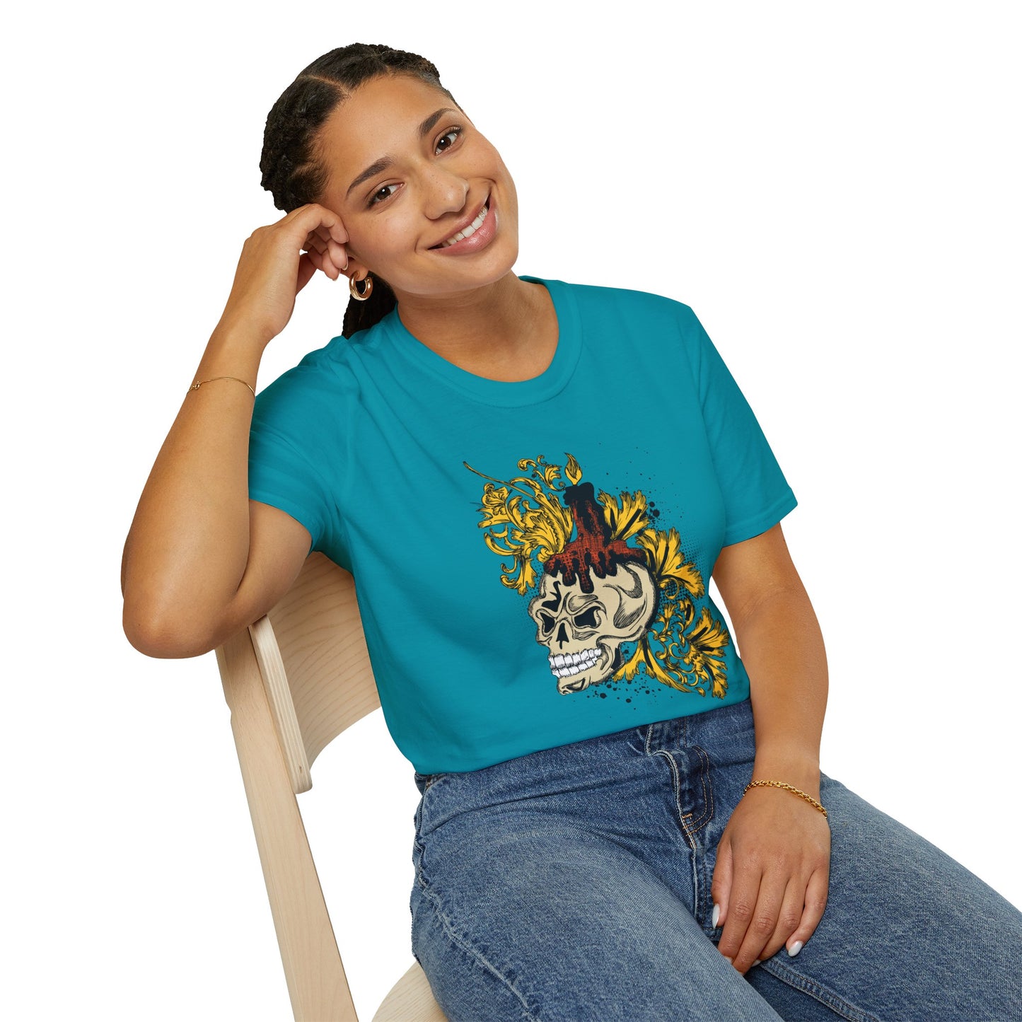 Skull T Shirt, Skull Design Shirt, Skull Art Tee Shirt, T-shirt with Skull 1