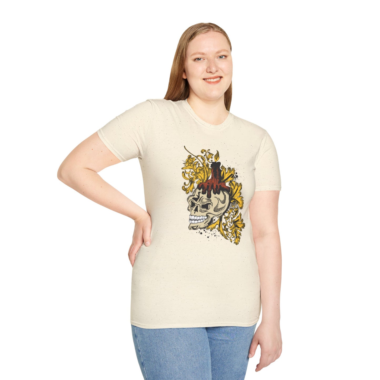 Skull T Shirt, Skull Design Shirt, Skull Art Tee Shirt, T-shirt with Skull 1