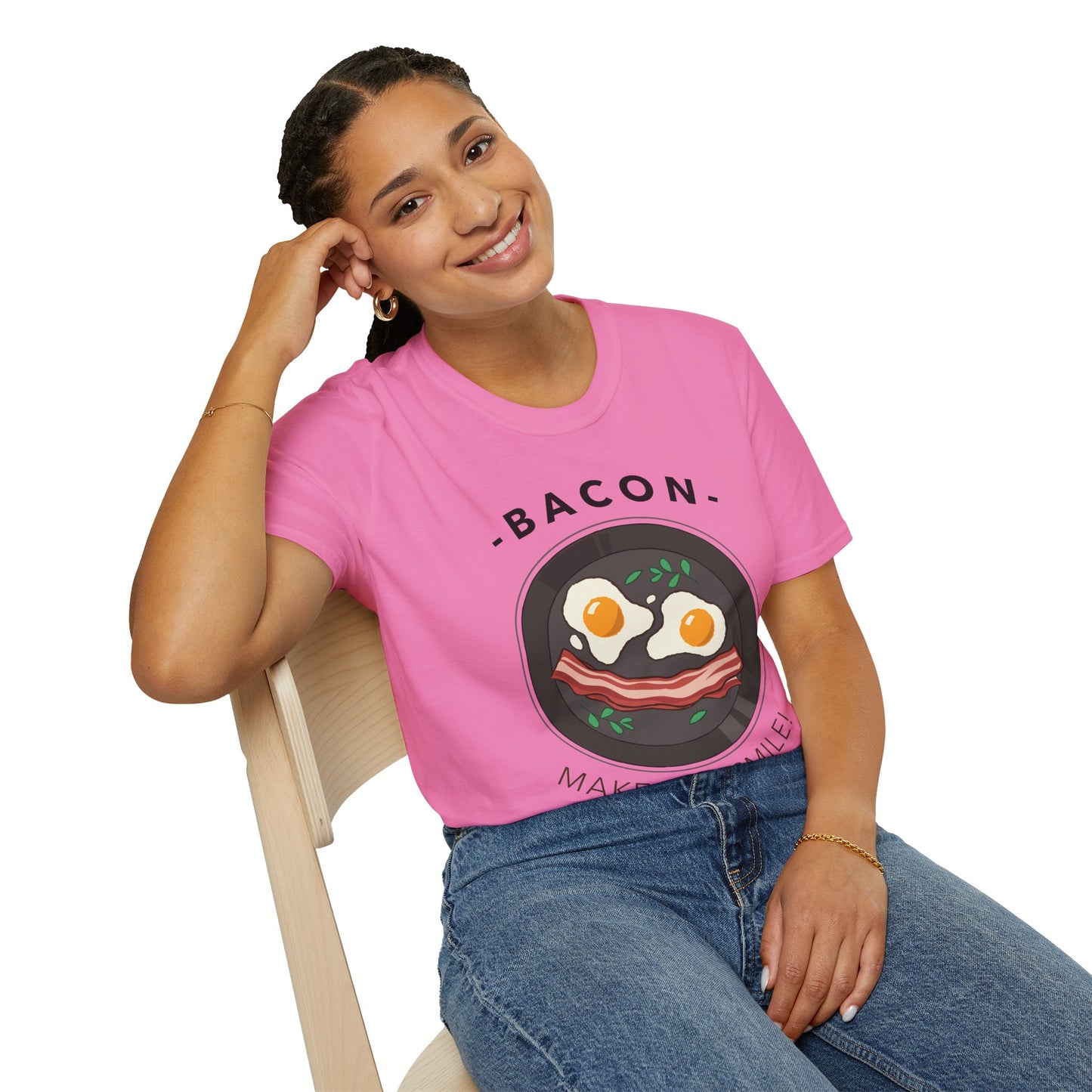 Food Tees, Funny Food T Shirts, Funny T Shirts, Bacon and Egg T Shirt, Egg and Bacon Shirt