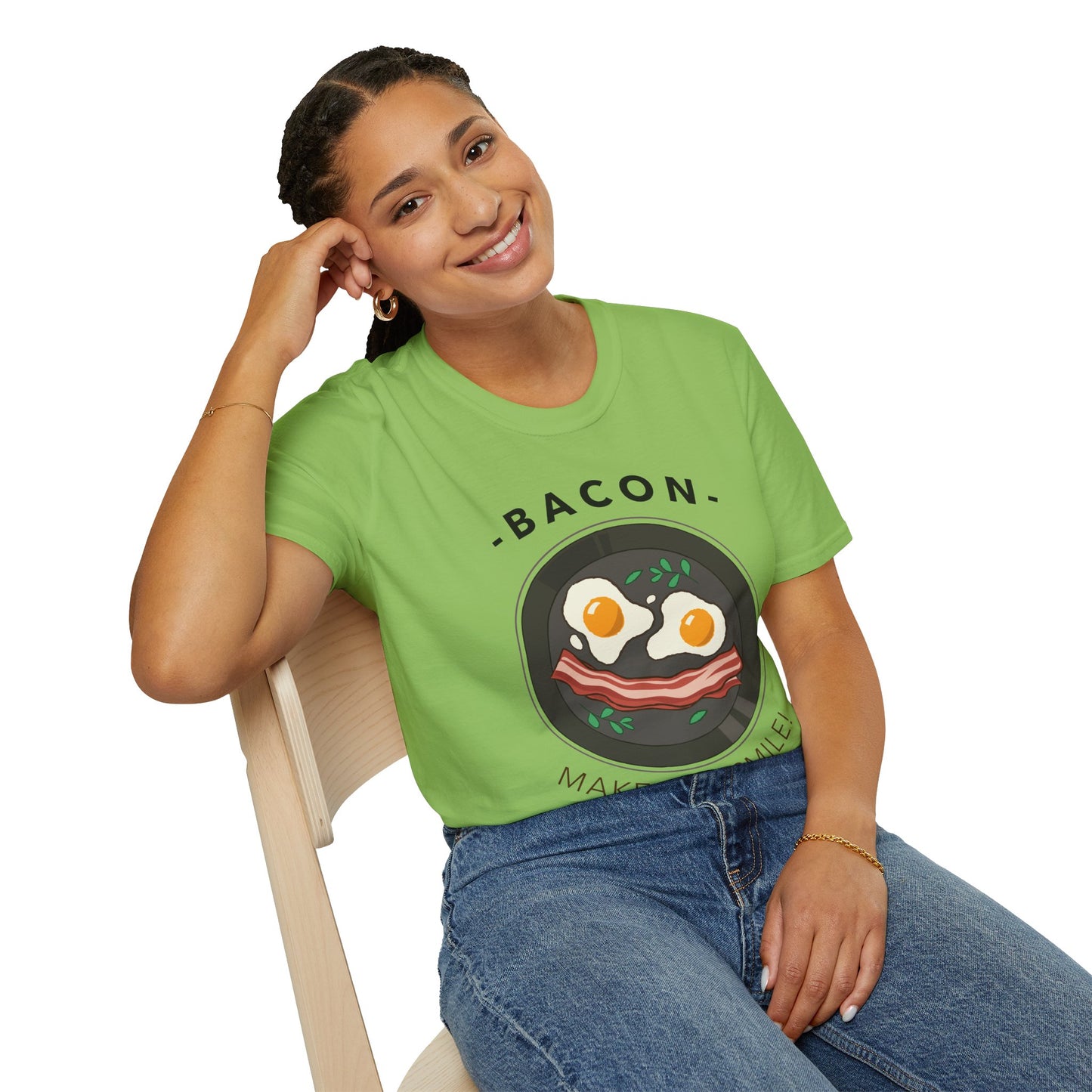 Food Tees, Funny Food T Shirts, Funny T Shirts, Bacon and Egg T Shirt, Egg and Bacon Shirt