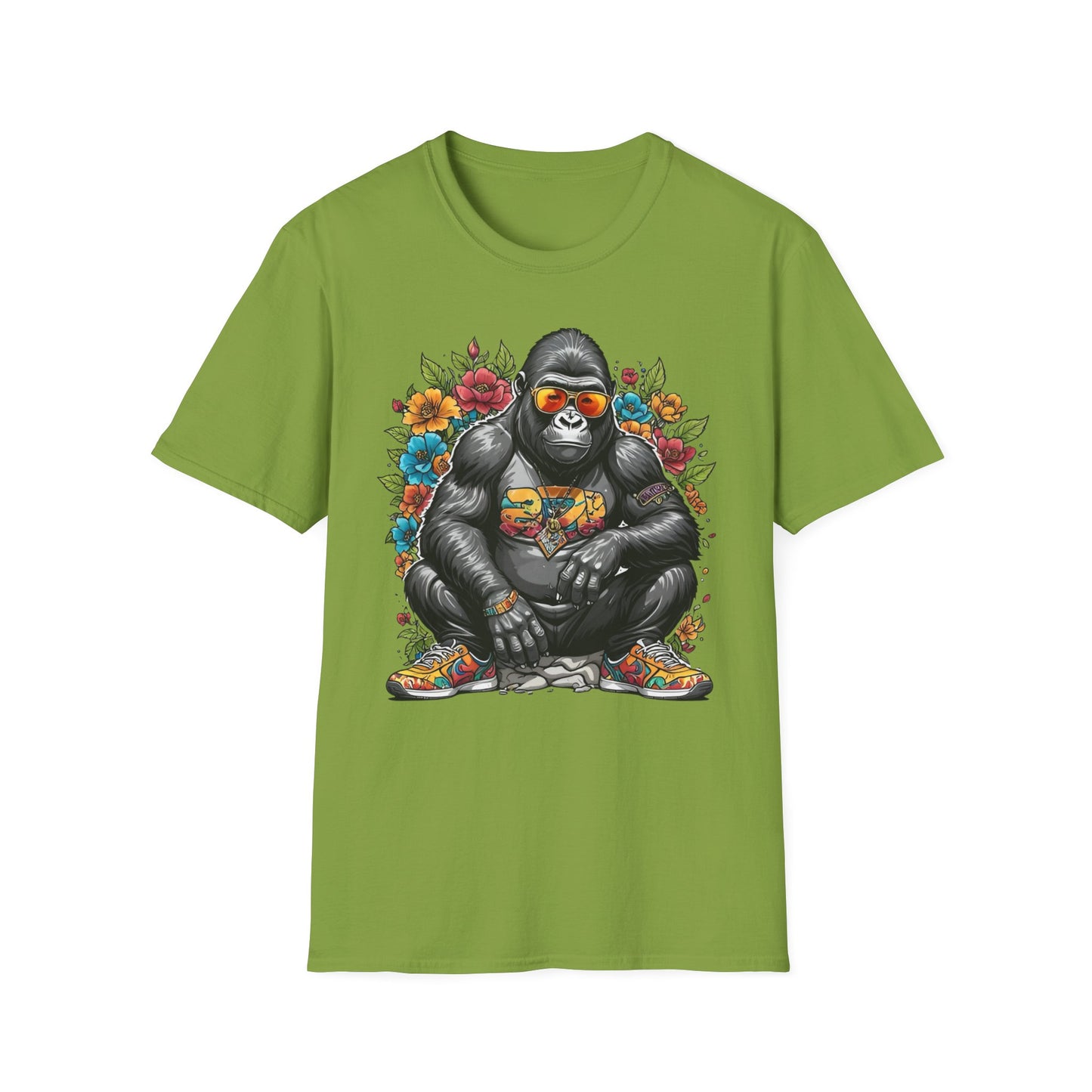 Animals Tees, Funny Animals Shirt, T Shirts with Funny Animals, T-Shirt with Gorilla, Monkey Tees