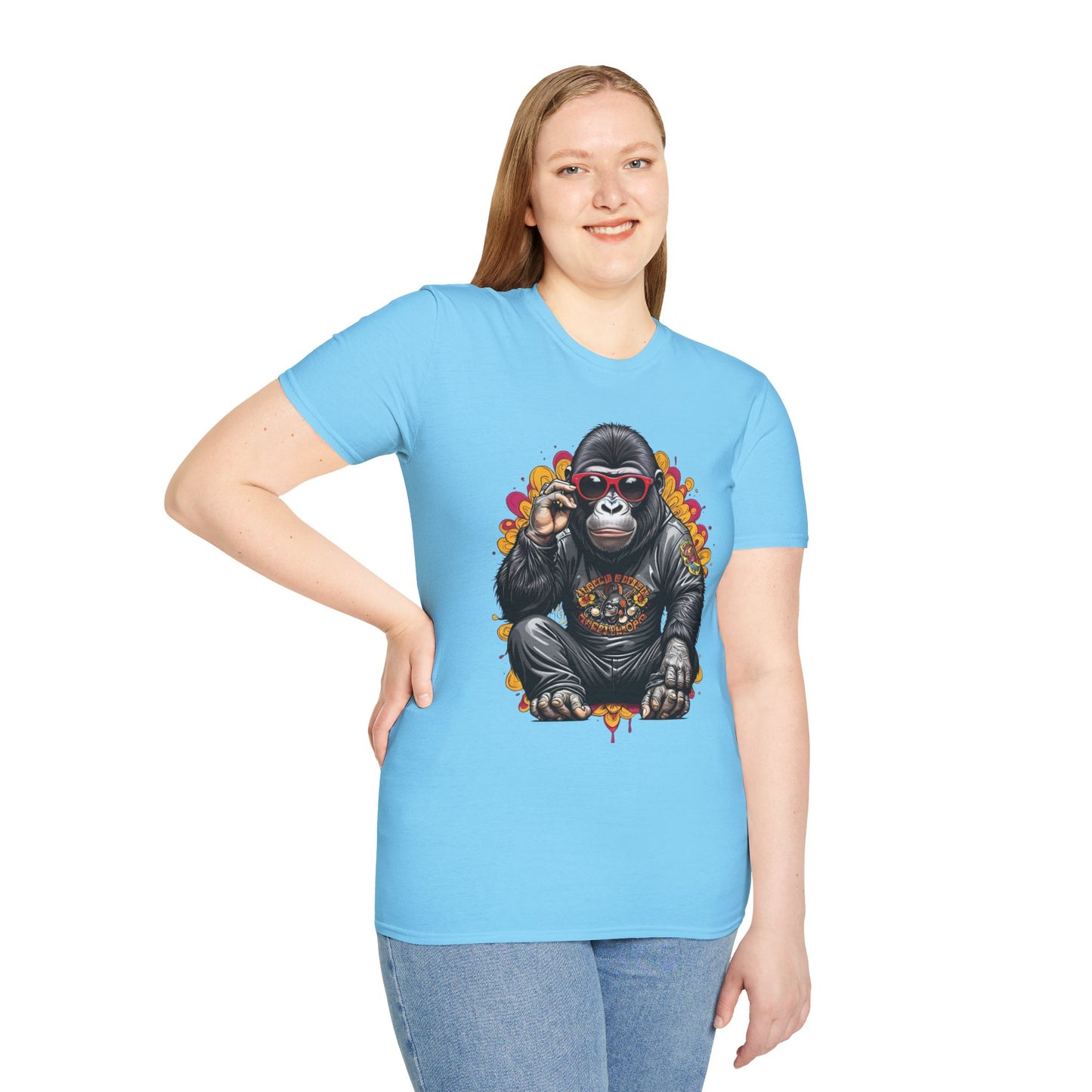 Animals Tees, Funny Animals Shirt, T Shirts with Funny Animals, T-Shirt with Gorilla, Monkey Tees