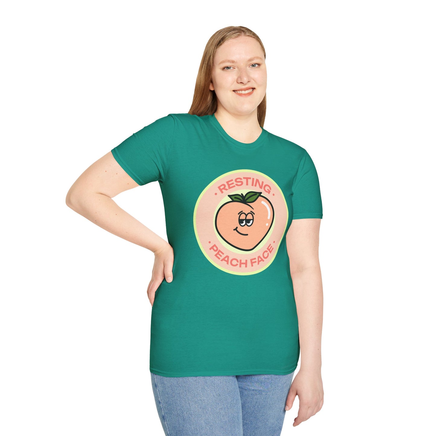 Food Tees, Funny Food T Shirts, Funny T Shirts, Shirt with Fruits, Shirt with Peach