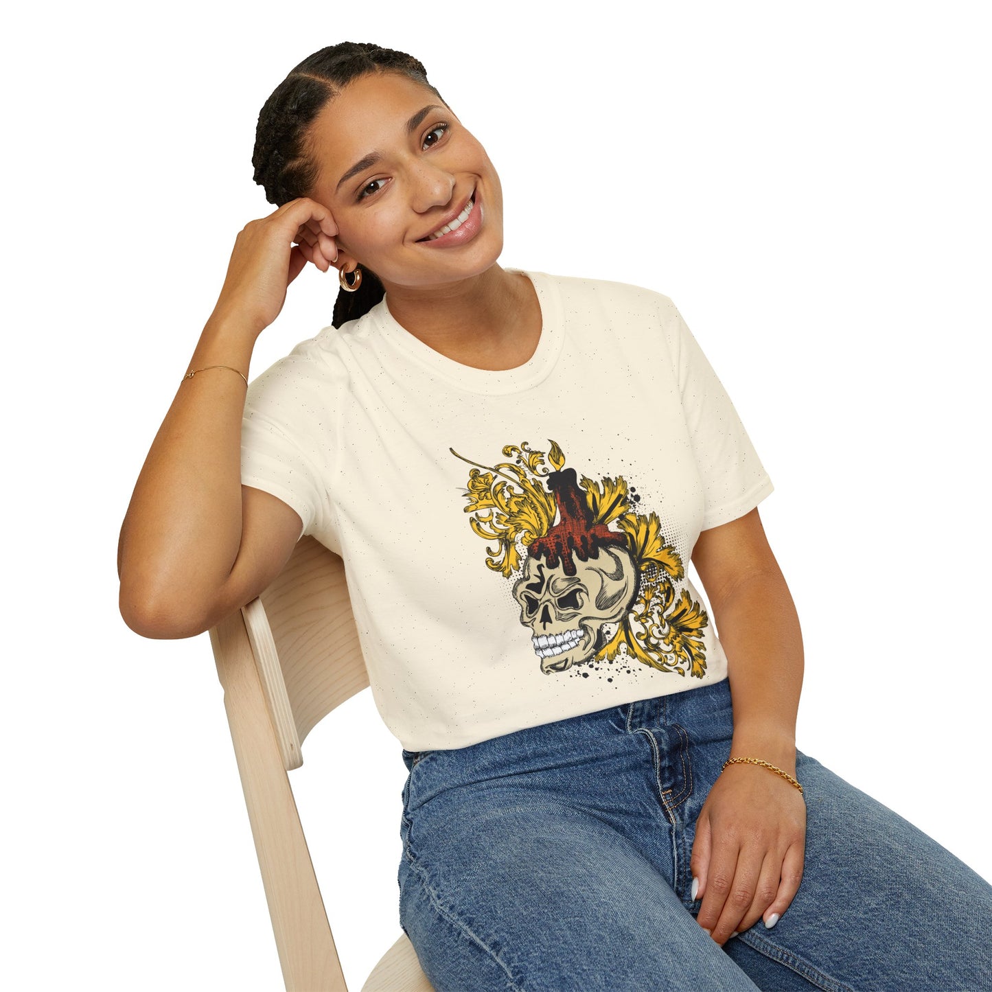 Skull T Shirt, Skull Design Shirt, Skull Art Tee Shirt, T-shirt with Skull 1
