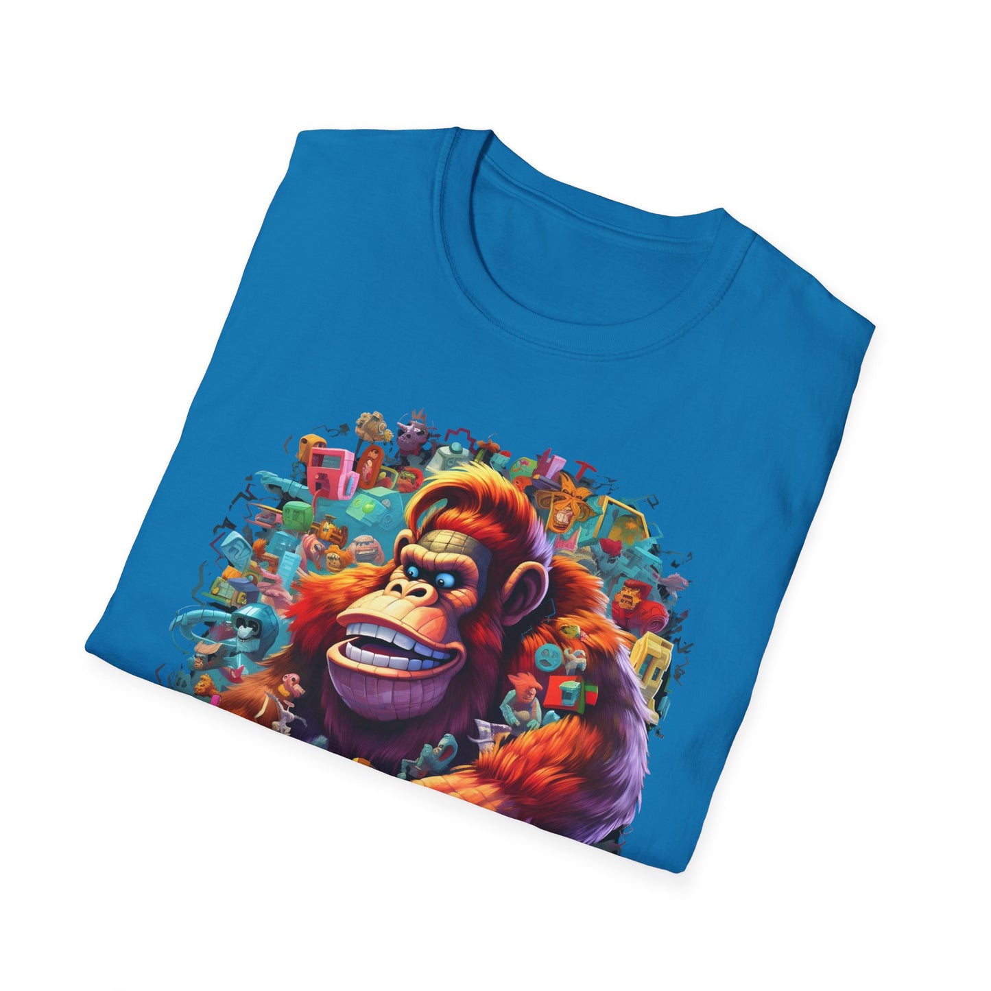 Animals Tees, Funny Animals Shirt, T Shirts with Funny Animals, T-Shirt with Gorilla, Monkey Tees