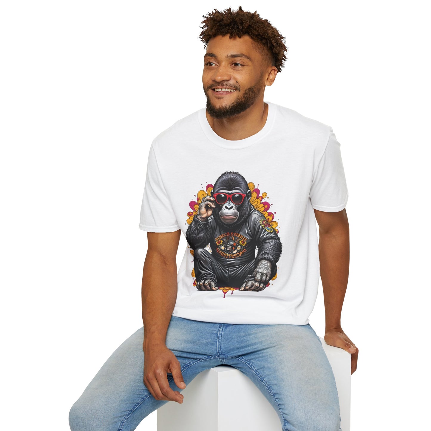 Animals Tees, Funny Animals Shirt, T Shirts with Funny Animals, T-Shirt with Gorilla, Monkey Tees
