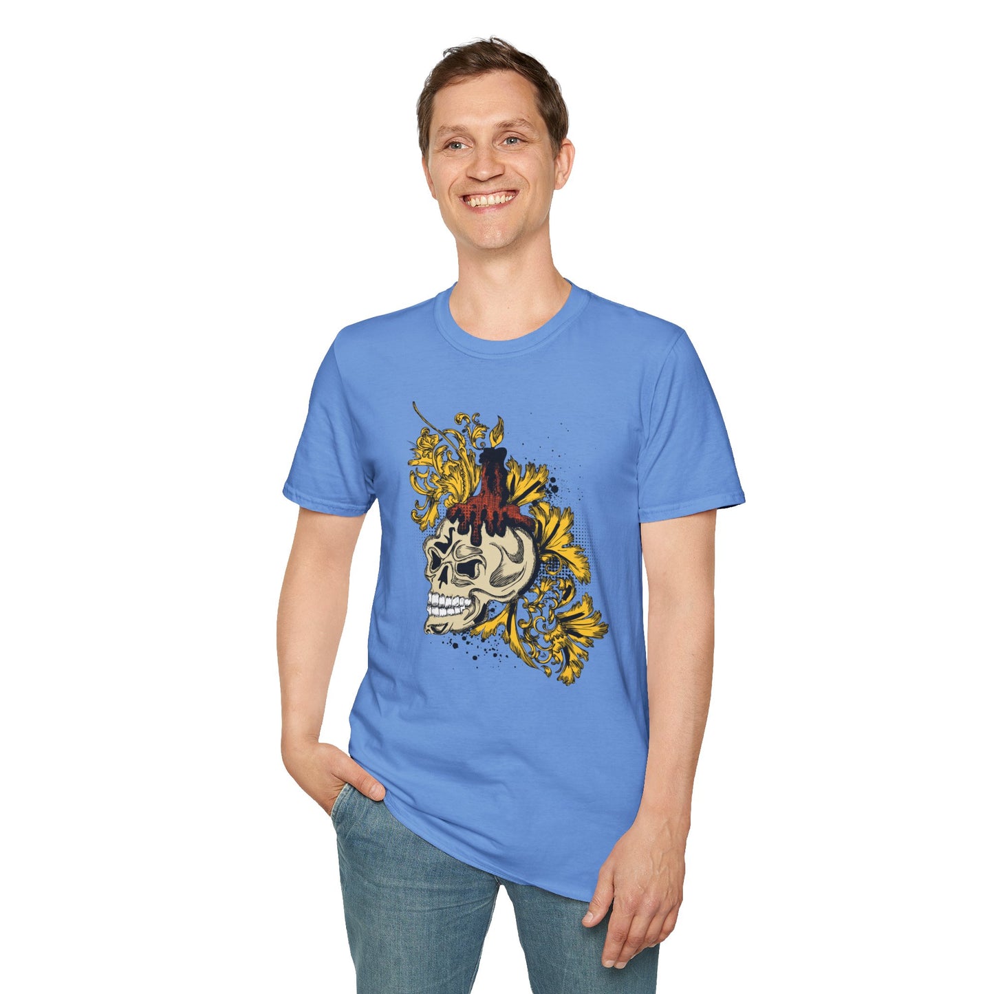 Skull T Shirt, Skull Design Shirt, Skull Art Tee Shirt, T-shirt with Skull 1