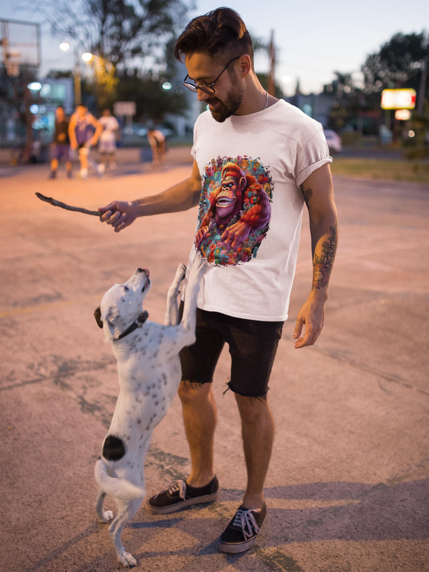 Animals Tees, Funny Animals Shirt, T Shirts with Funny Animals, T-Shirt with Gorilla, Monkey Tees