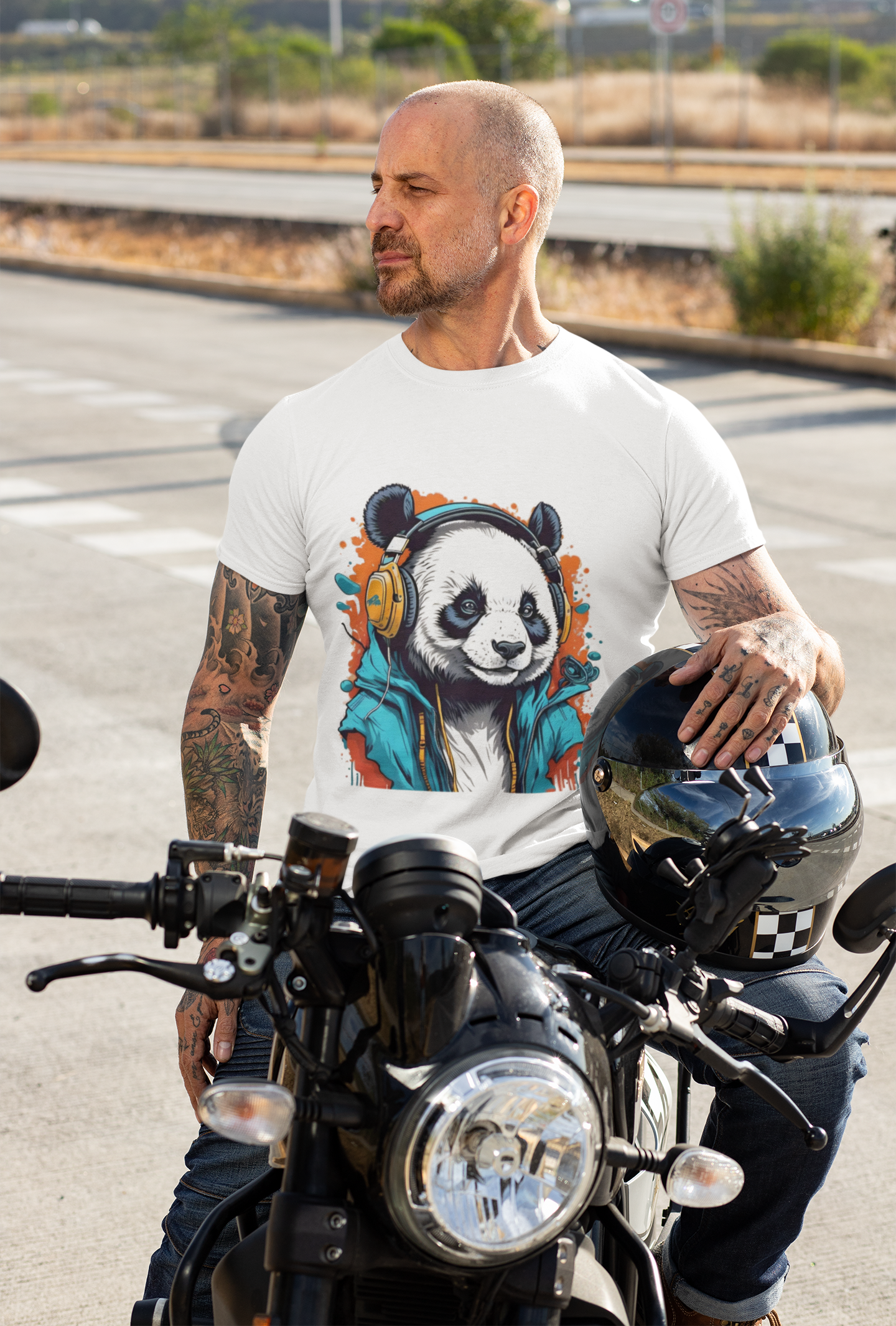 Animals Tees, Funny Animals Shirt, T Shirts with Funny Animals, T-Shirt with Panda, Panda Tees