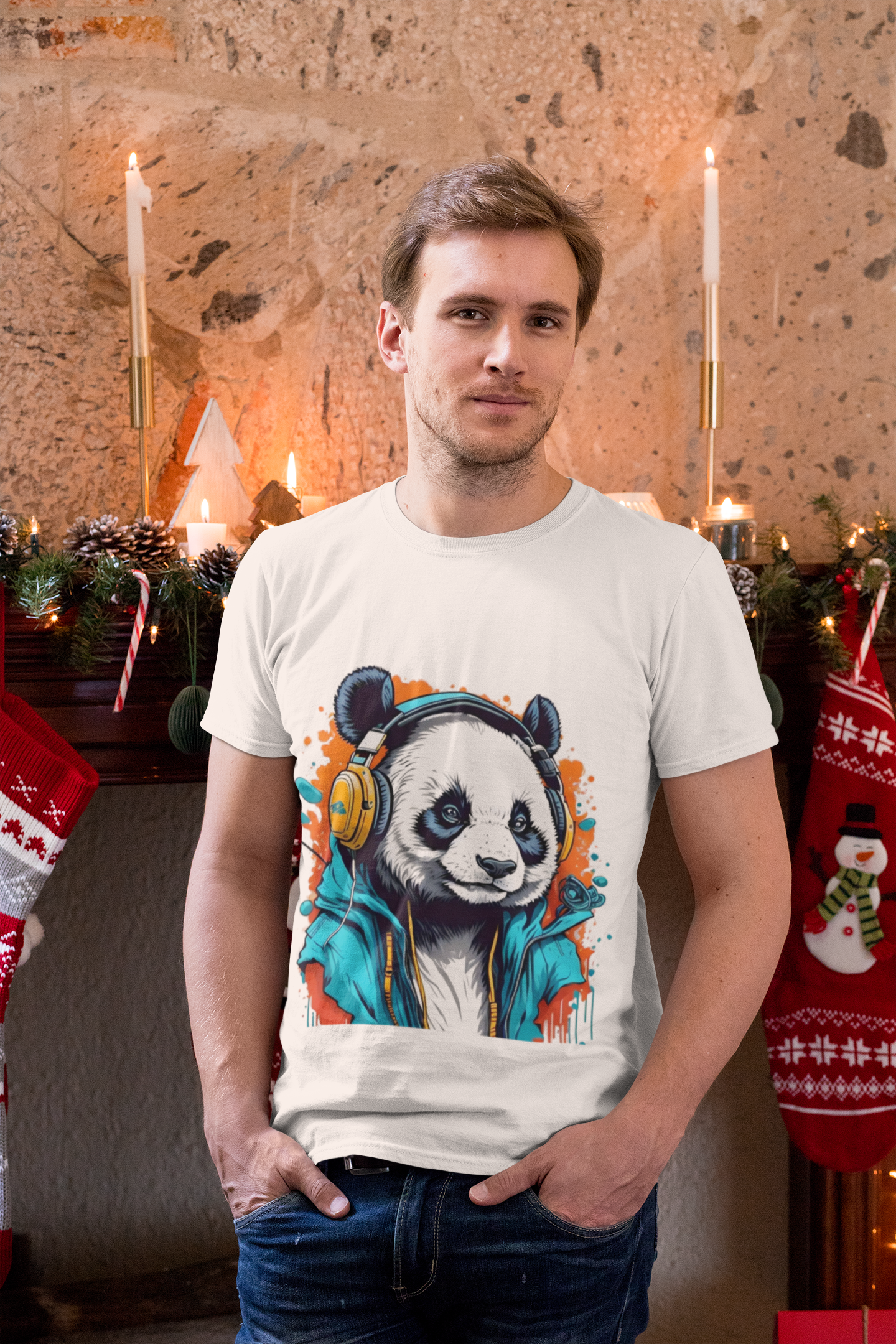 Animals Tees, Funny Animals Shirt, T Shirts with Funny Animals, T-Shirt with Panda, Panda Tees