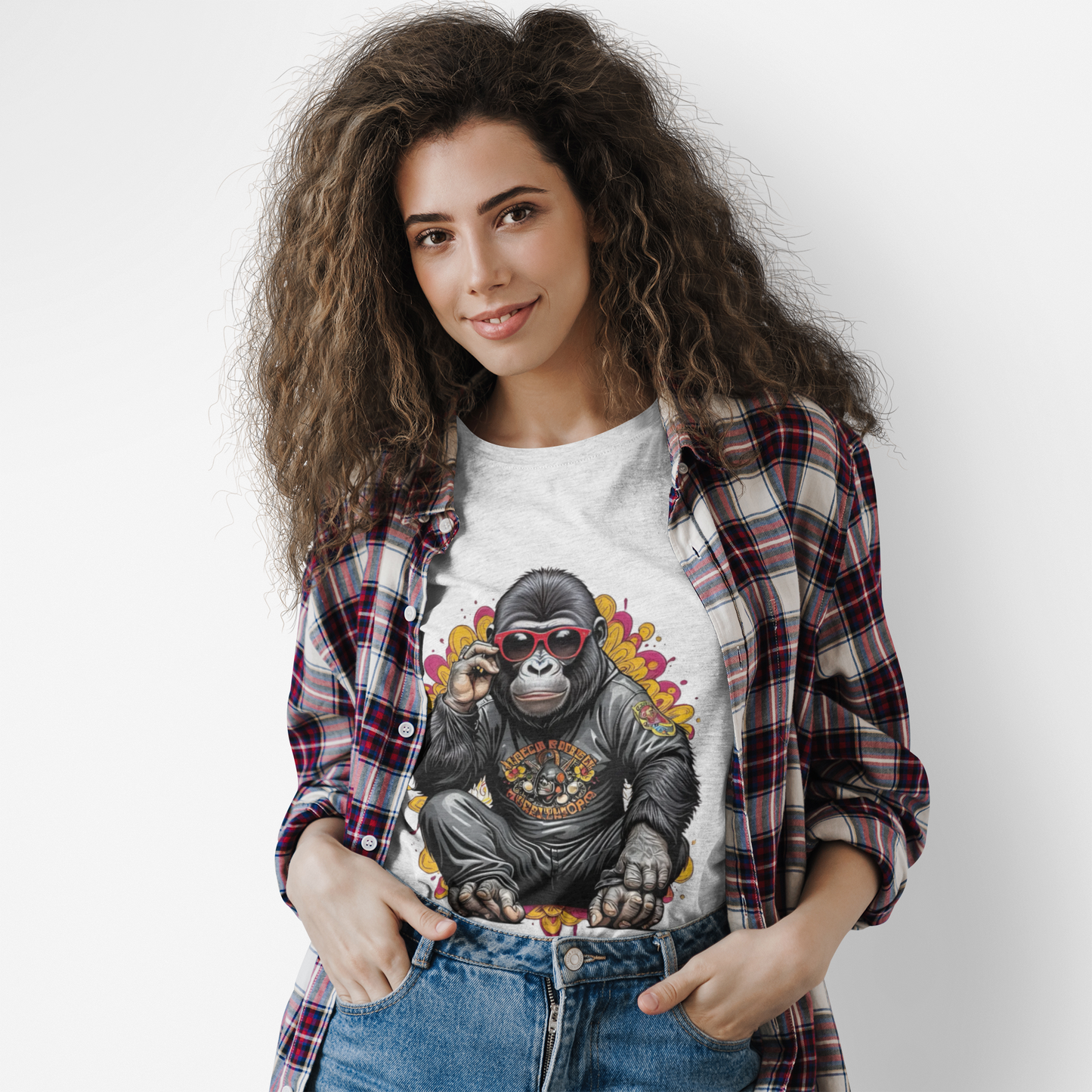 Animals Tees, Funny Animals Shirt, T Shirts with Funny Animals, T-Shirt with Gorilla, Monkey Tees