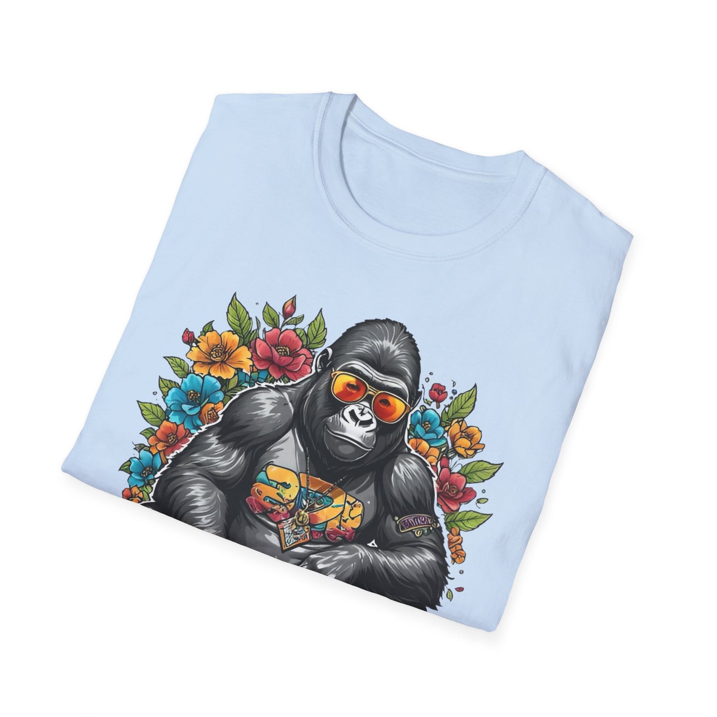 Animals Tees, Funny Animals Shirt, T Shirts with Funny Animals, T-Shirt with Gorilla, Monkey Tees