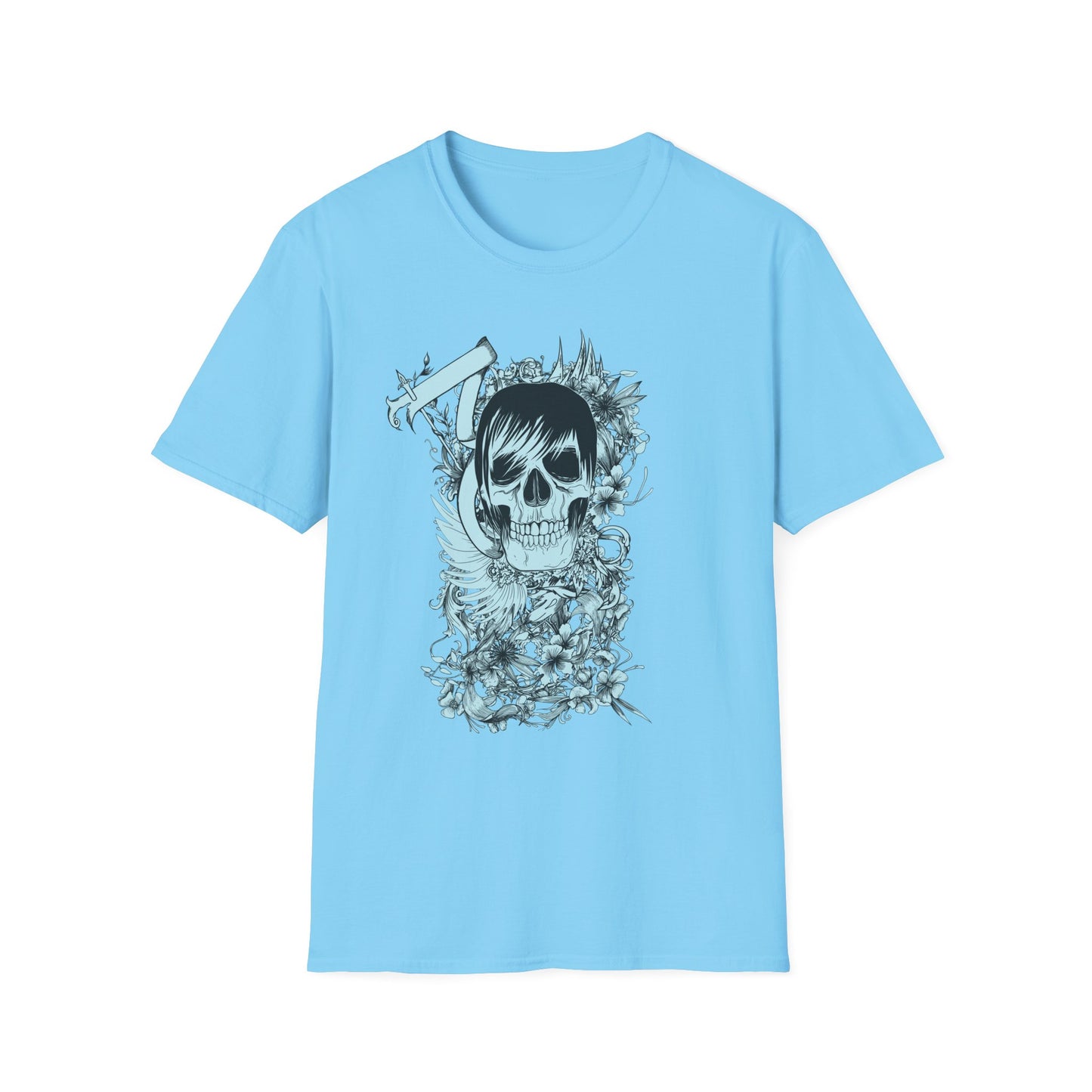 Skull T Shirt, Skull Design Shirt, Skull Art Tee Shirt, T-shirt with Skull 5