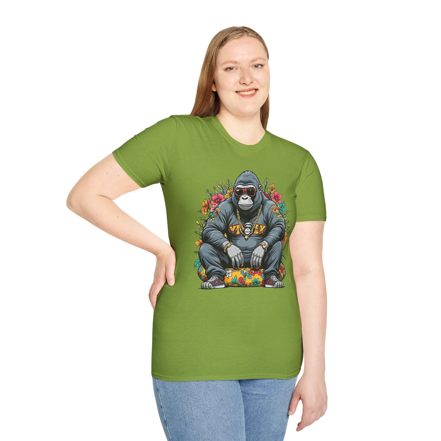 Animals Tees, Funny Animals Shirt, T Shirts with Funny Animals, T-Shirt with Gorilla, Monkey Tees