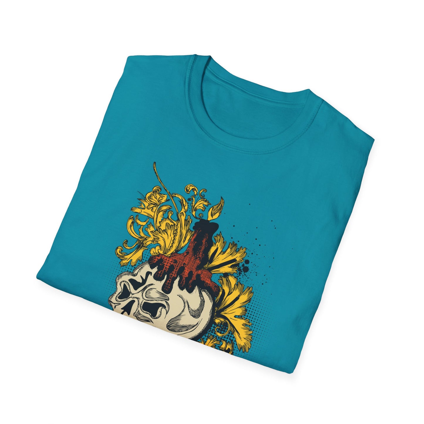 Skull T Shirt, Skull Design Shirt, Skull Art Tee Shirt, T-shirt with Skull 1