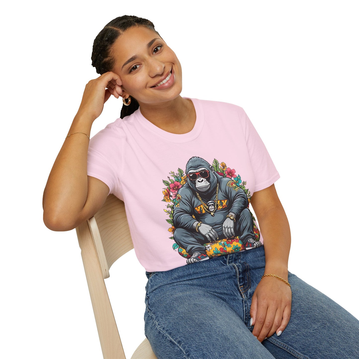 Animals Tees, Funny Animals Shirt, T Shirts with Funny Animals, T-Shirt with Gorilla, Monkey Tees