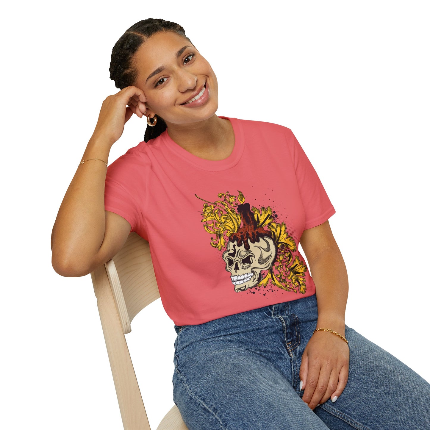 Skull T Shirt, Skull Design Shirt, Skull Art Tee Shirt, T-shirt with Skull 1