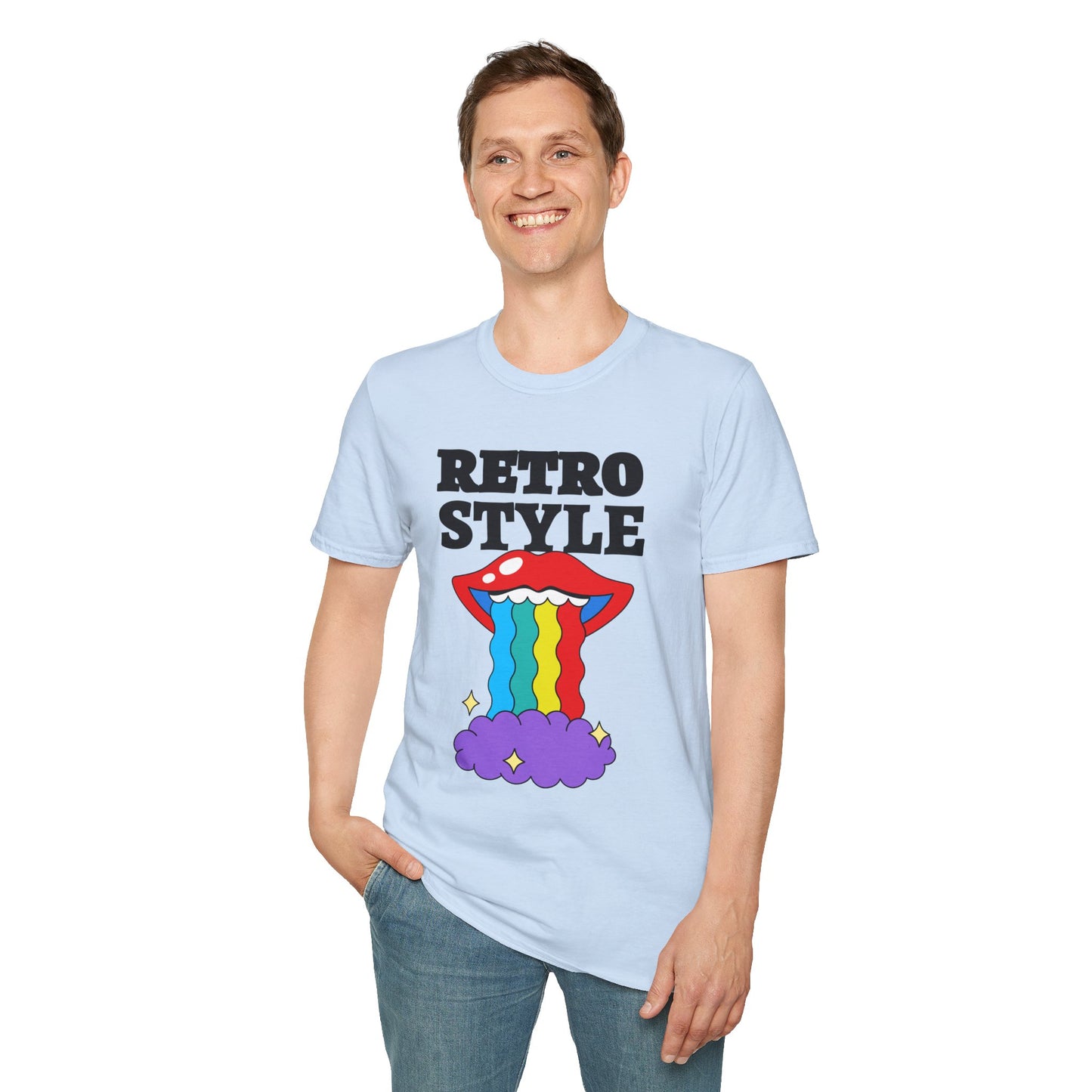 Retro T Shirt, Retro Design Shirt, Retro Art Tee Shirt, T-shirt with Retro Style